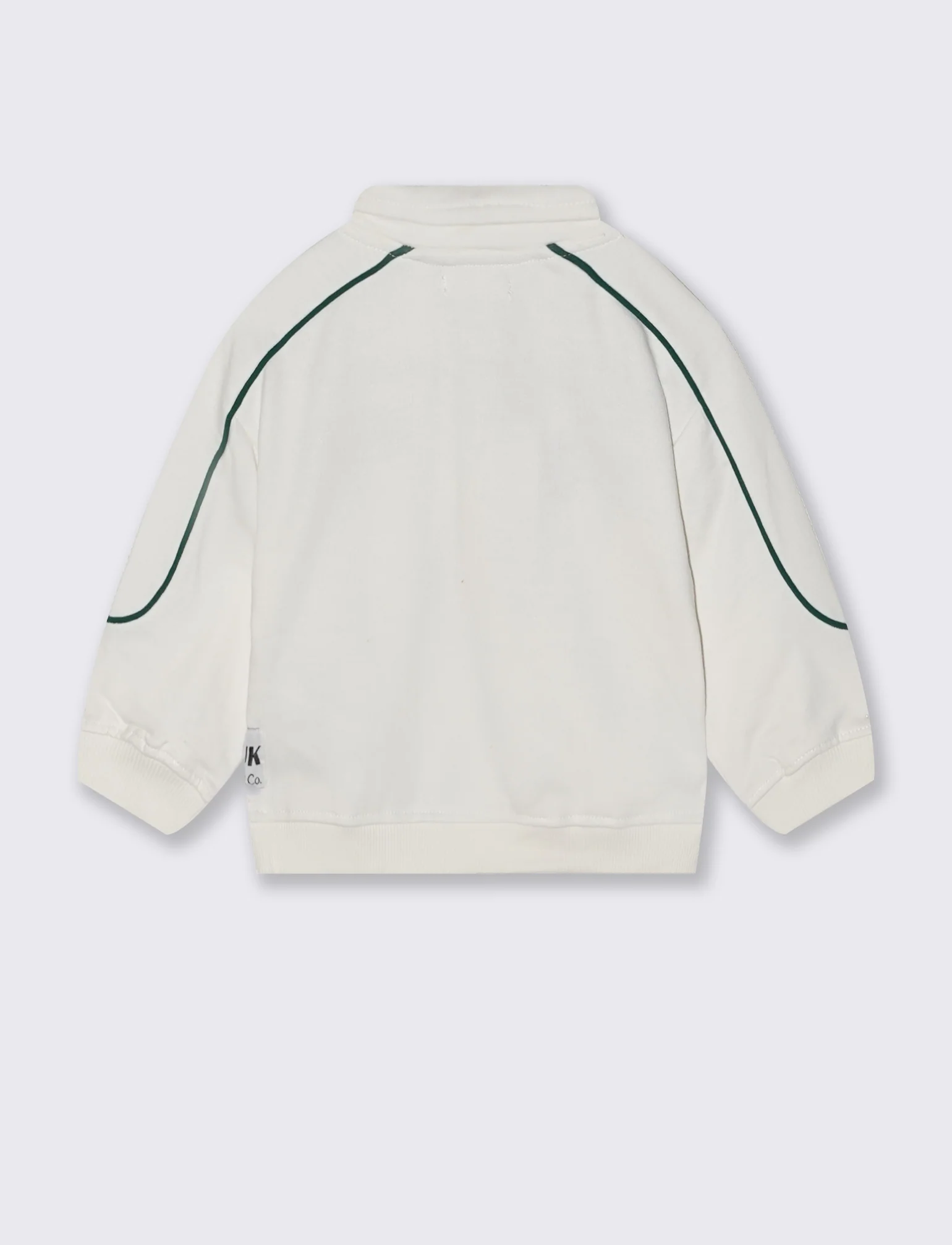 Felpa in cotone con ricami cool - Bianco latte - Image 2