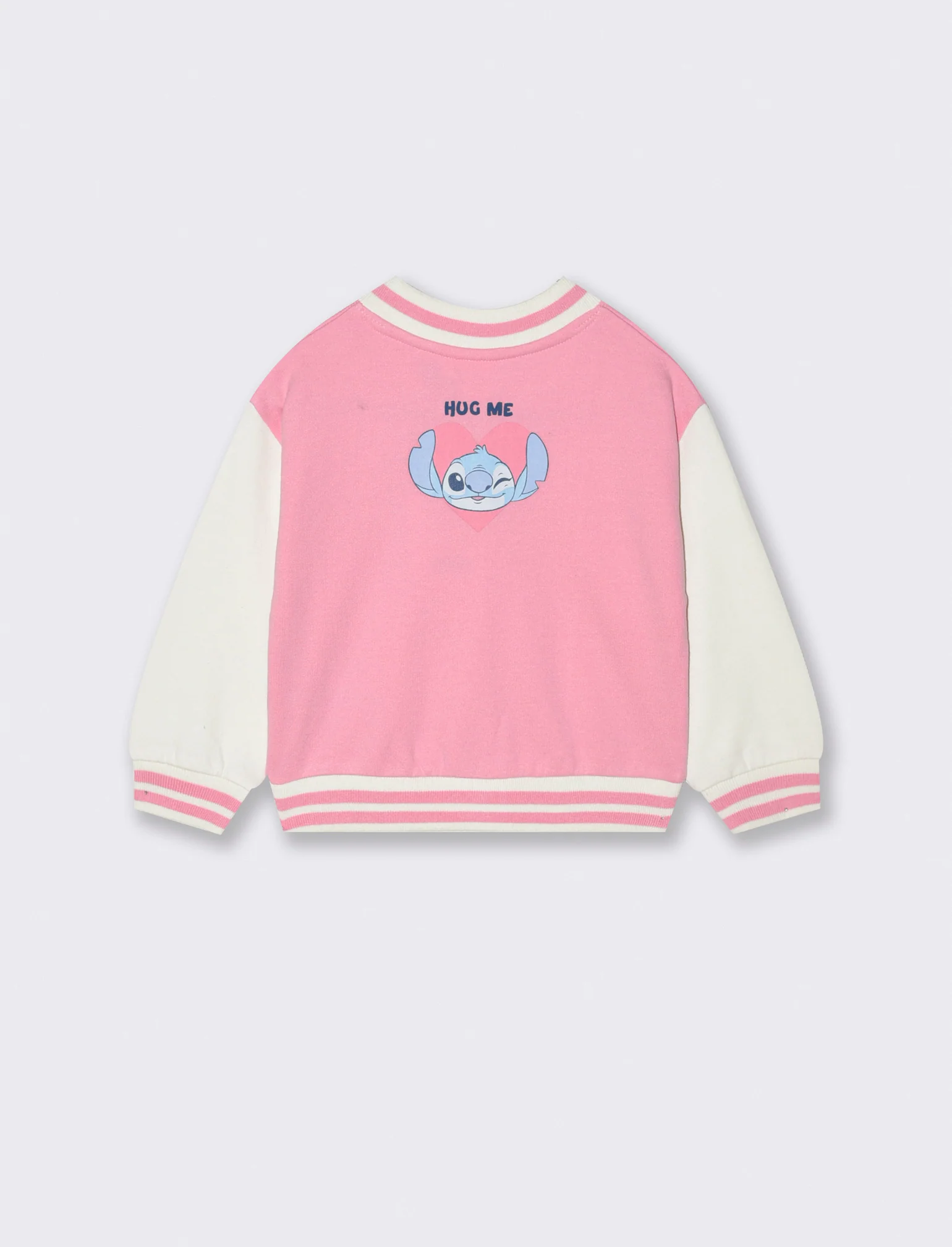 Felpa modello college Stitch - Rosa - Image 2