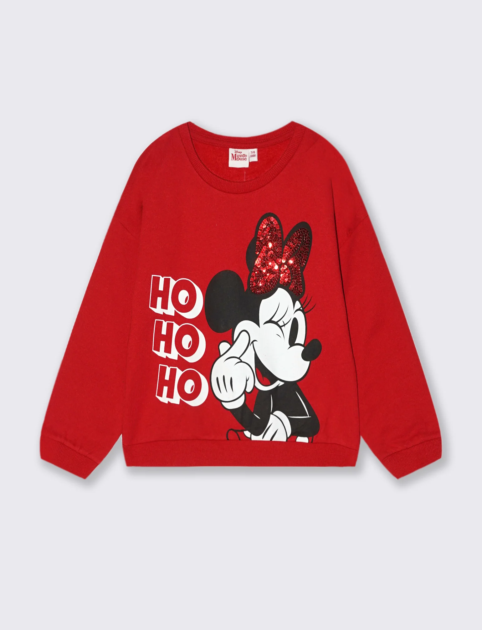Felpa natalizia con stampa Disney Minnie - Rosso - Image 3