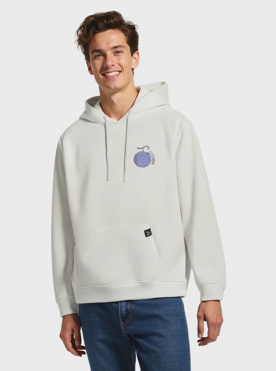 FELPA STAMPA ONE PIECE - Bianco