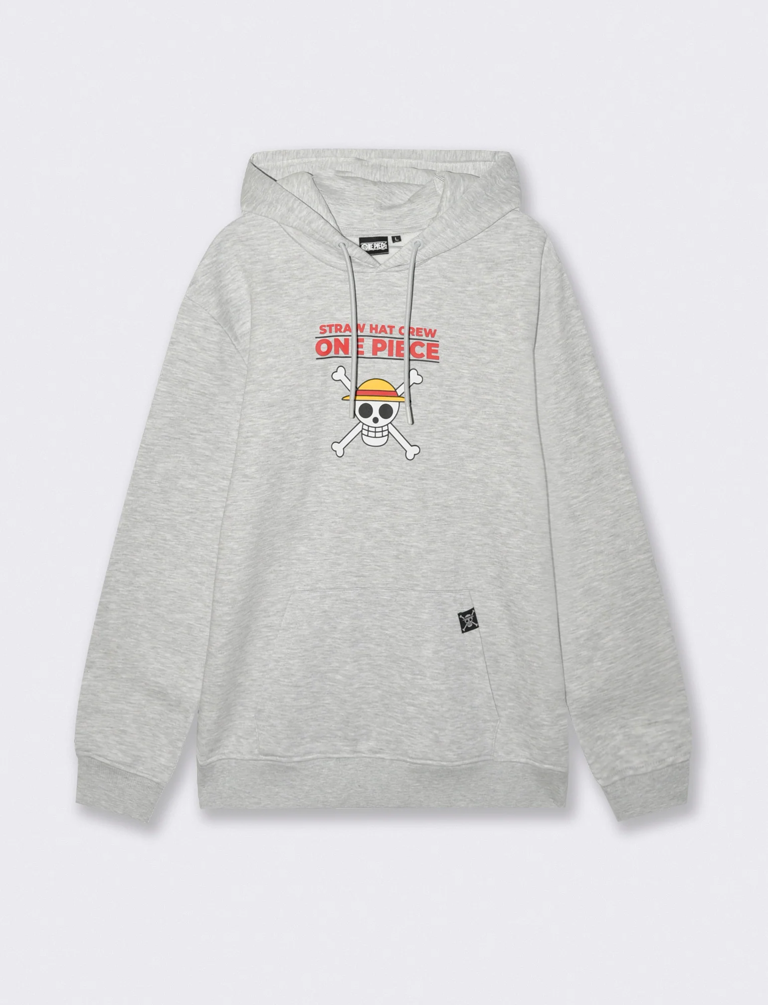 FELPA STAMPA ONE PIECE - Grigio mel.