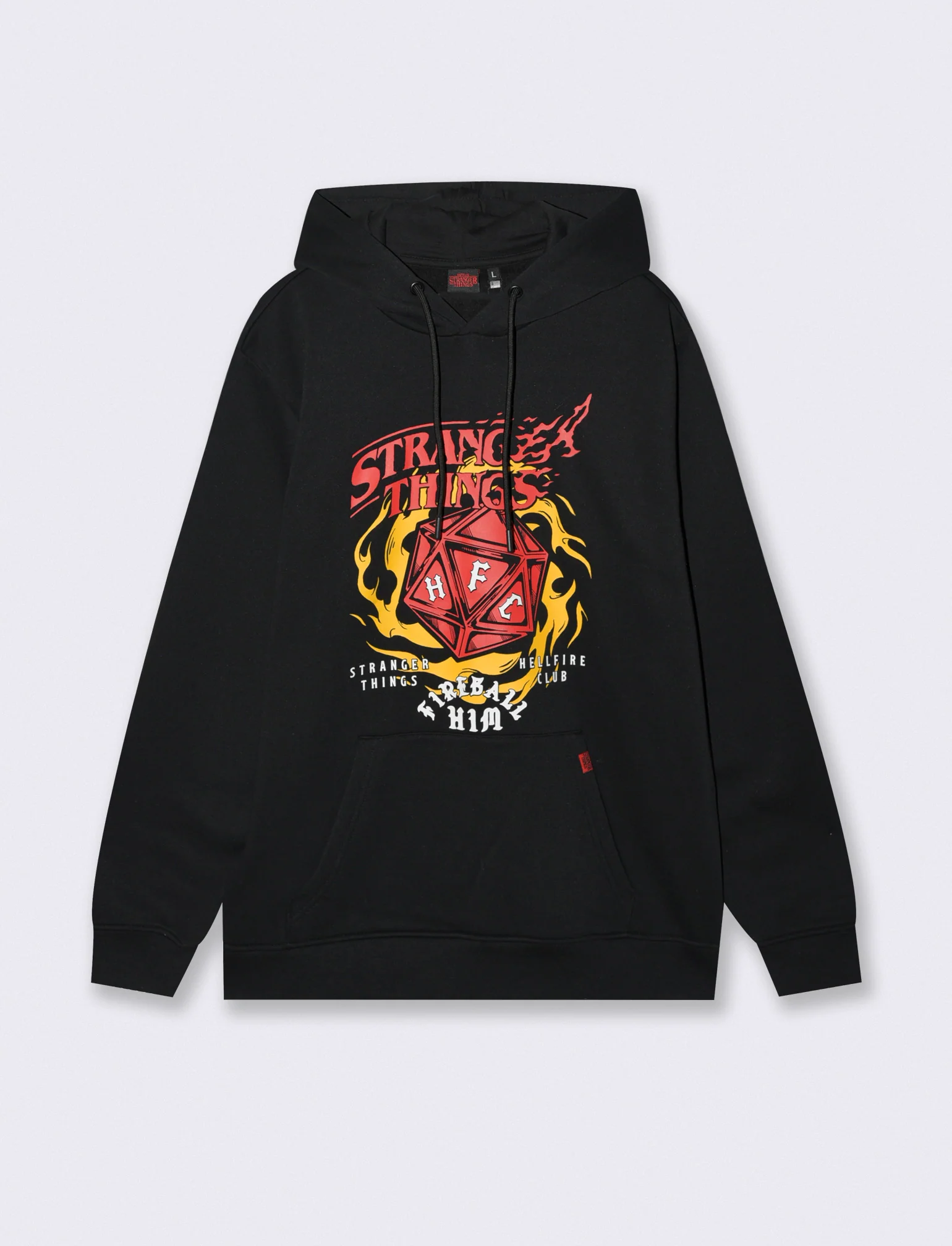 FELPA STAMPA STRANGER THINGS - Nero