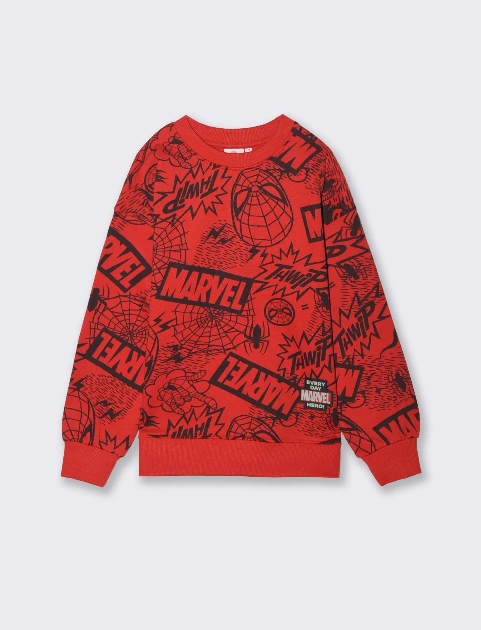 FELPA STAMPATA MARVEL - Rosso
