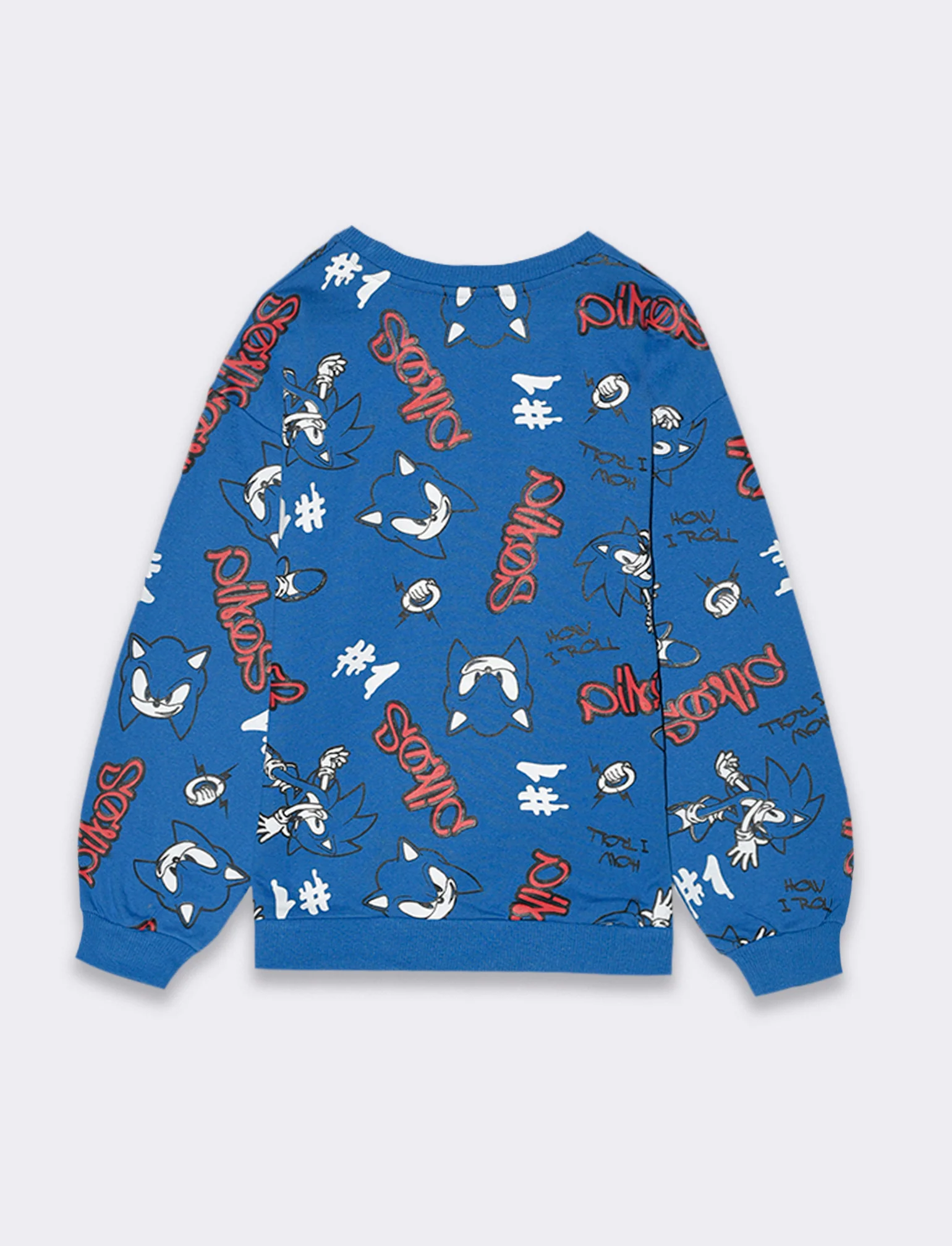 Felpa stampata sonic da bambino - Blu - Image 5