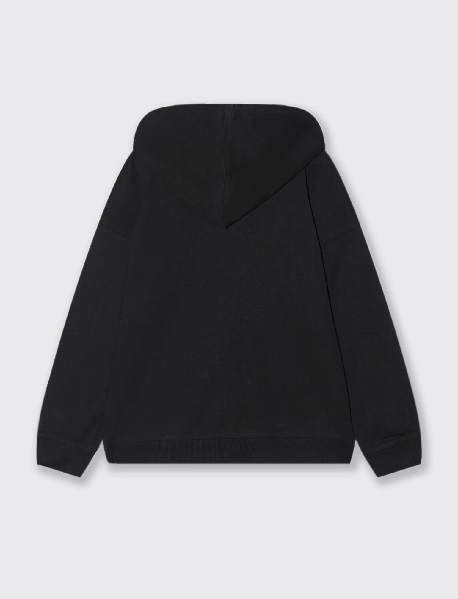 Felpa zippata con cappuccio - Nero - Image 3