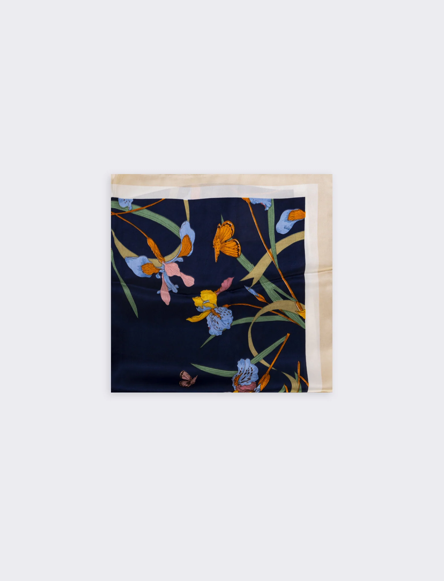 Foulard 70x70cm con fantasie uniche - Beige - Image 2