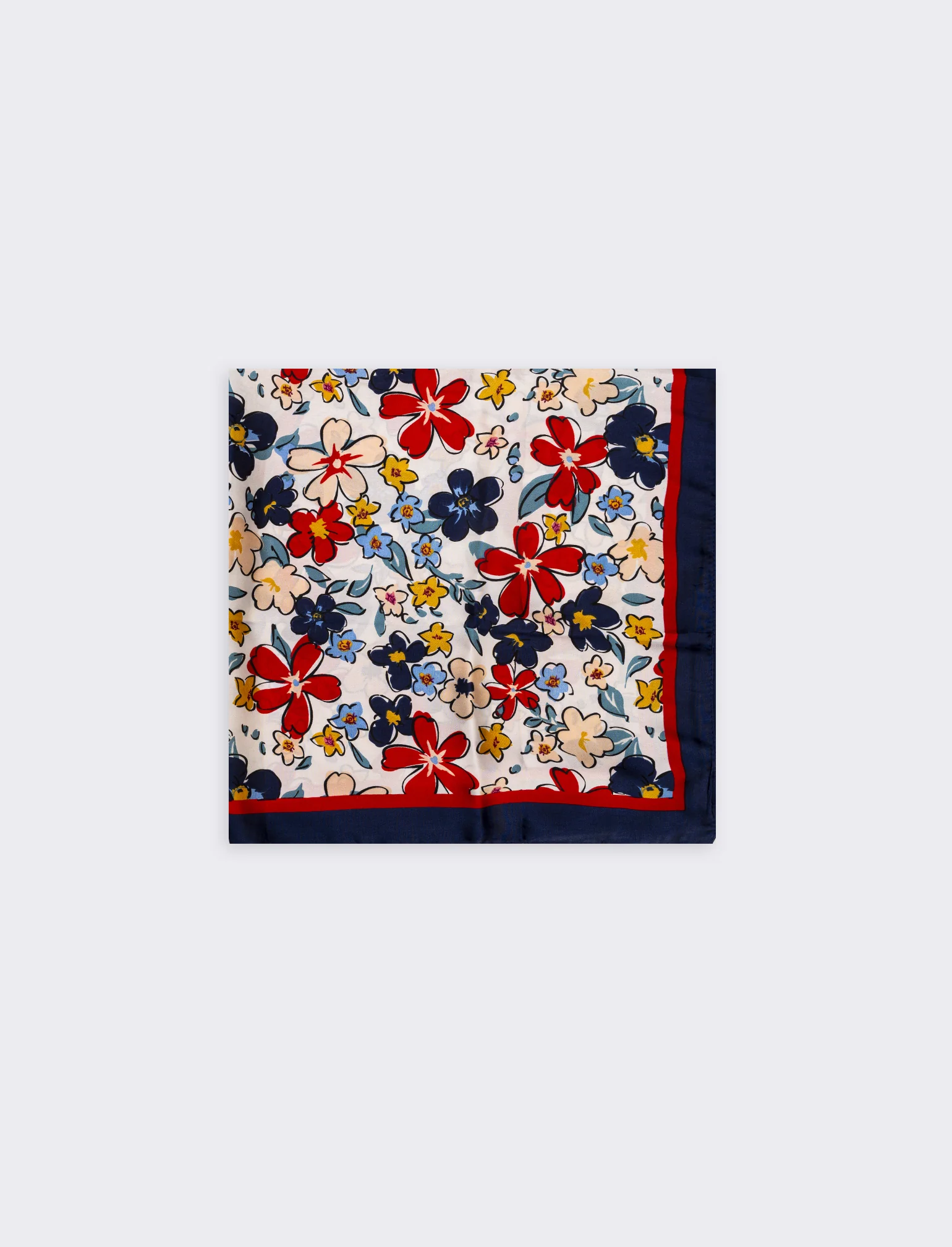 Foulard 70x70cm con fantasie uniche - Blu - Image 2