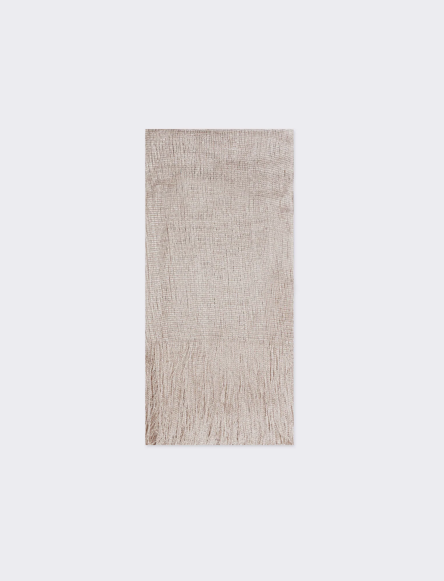 Foulard a rete con lurex 45 x 180 cm donna - Argento - Image 2