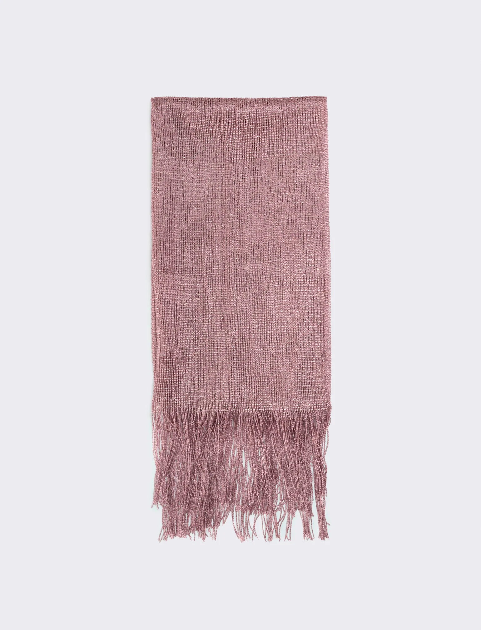 Foulard a rete con lurex per donne - Rosa - Image 2