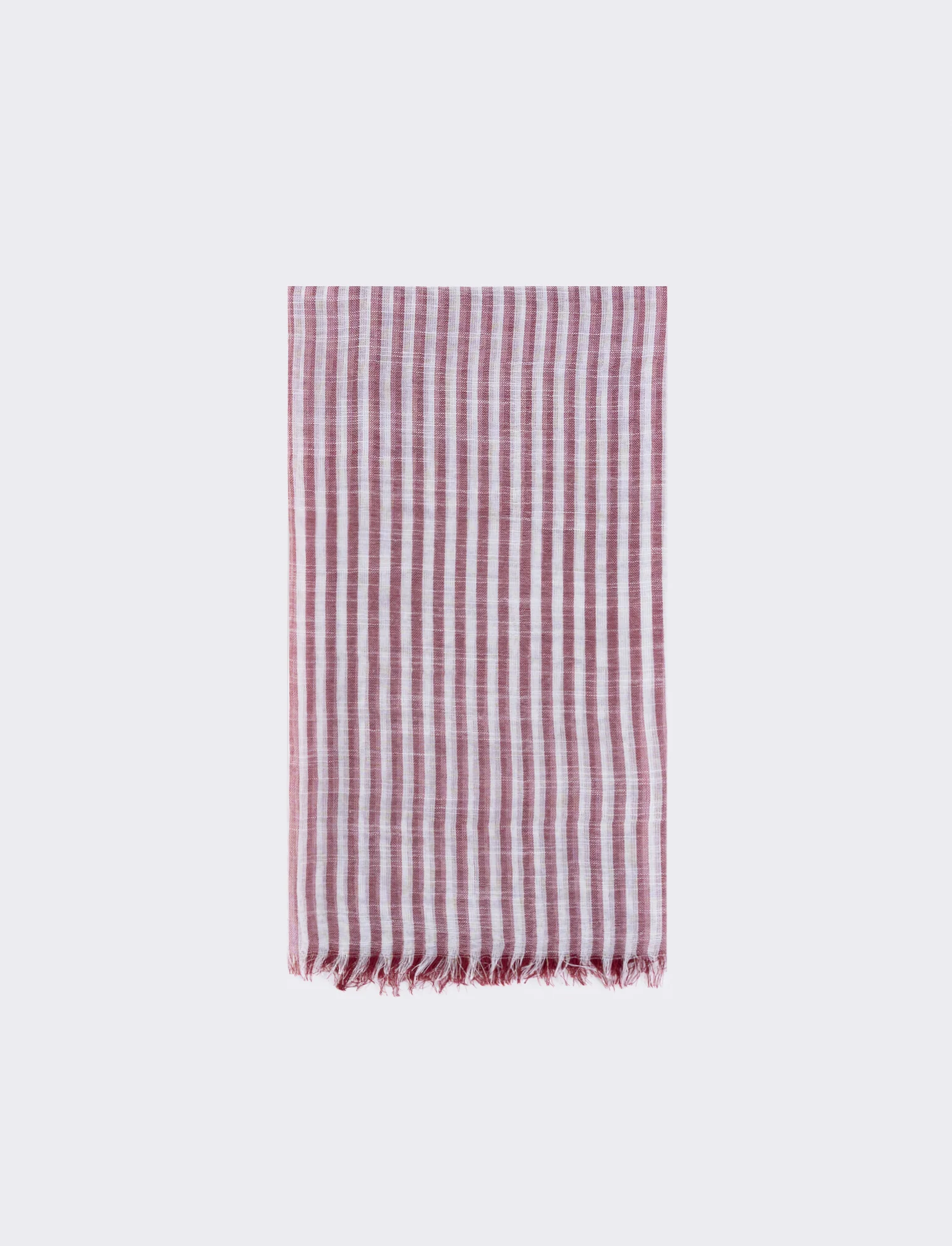 Foulard a righe larghe elegante e versatile - Rosso - Image 2