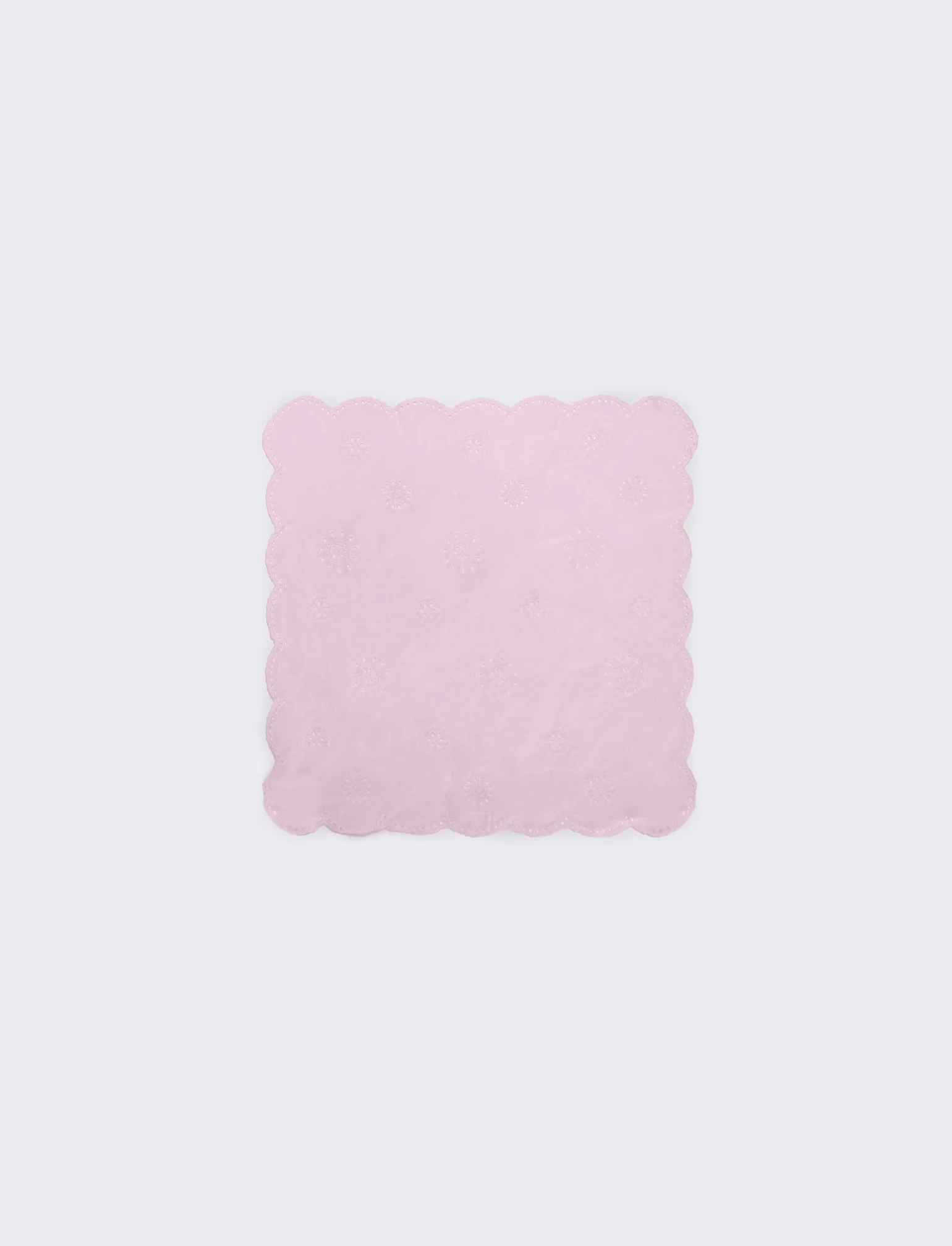 Foulard bambina con pizzo sangallo - Rosa - Image 2