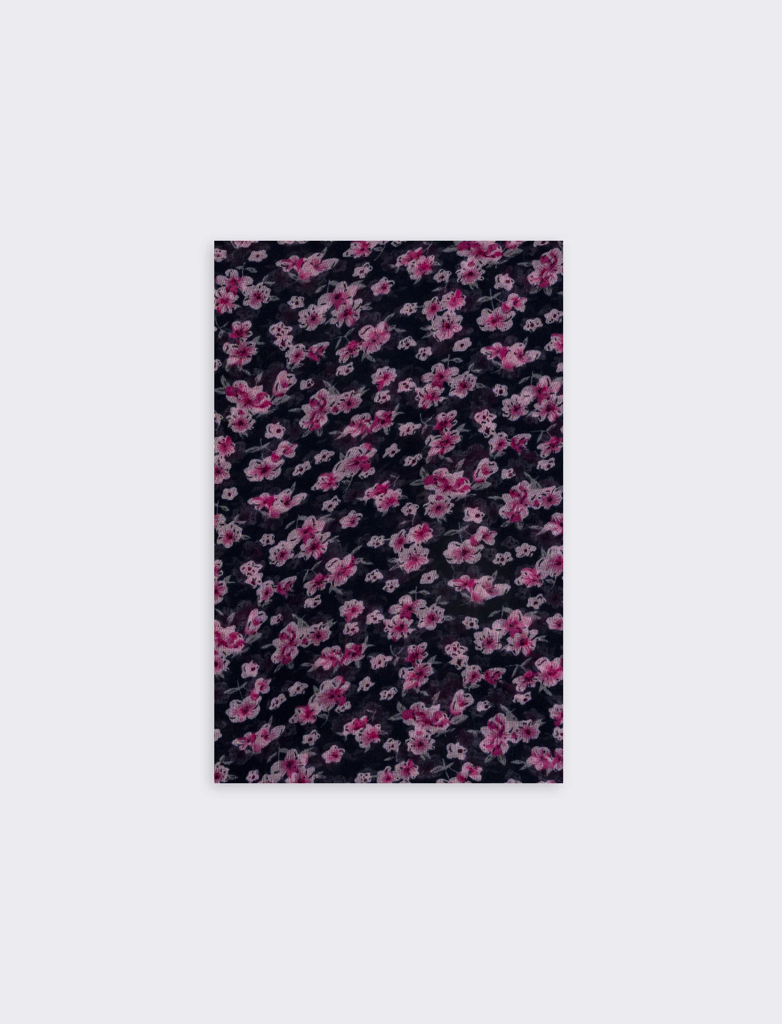 Foulard basic con stampa floreale - Blu - Image 2