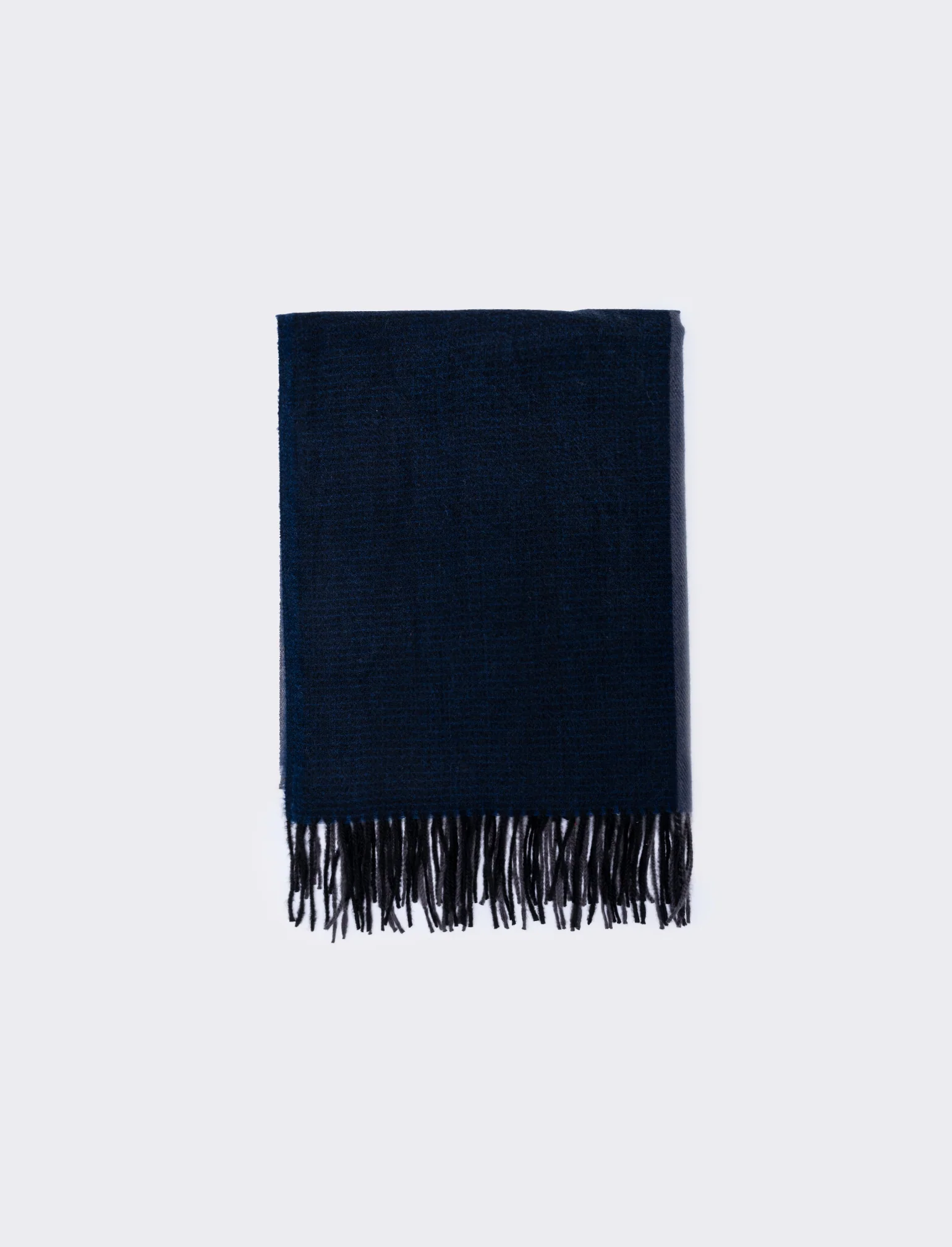 Foulard con frange uomo vari disegni - Blu - Image 2