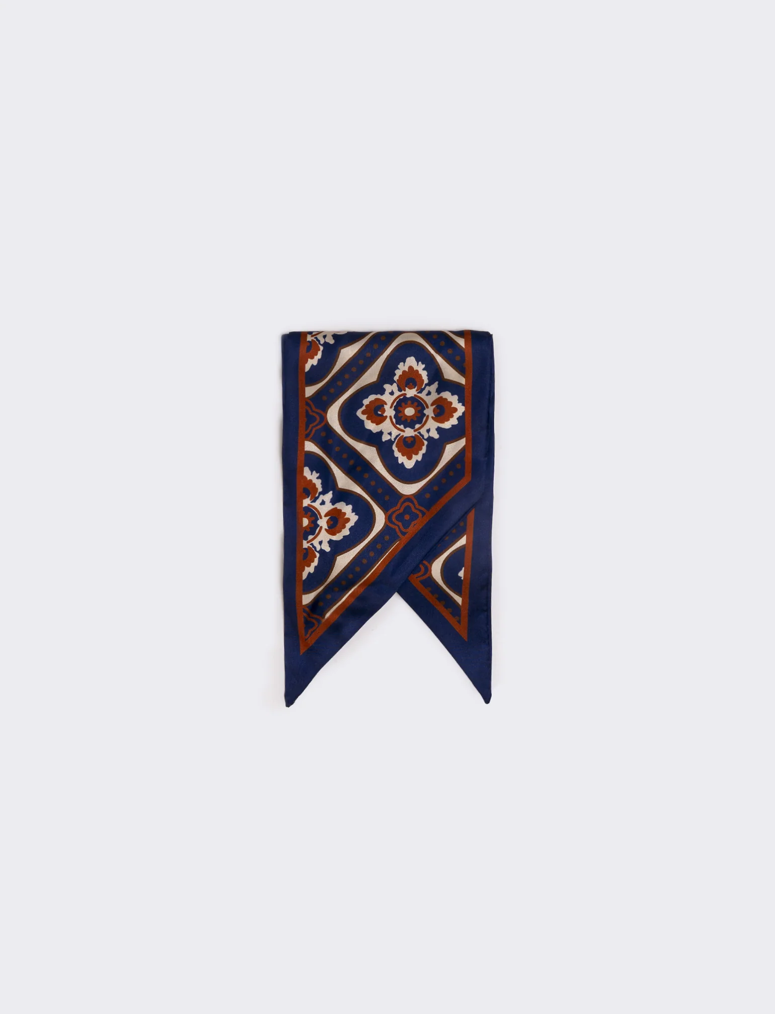 Foulard cravatta in satin per donne - Arancio - Image 2