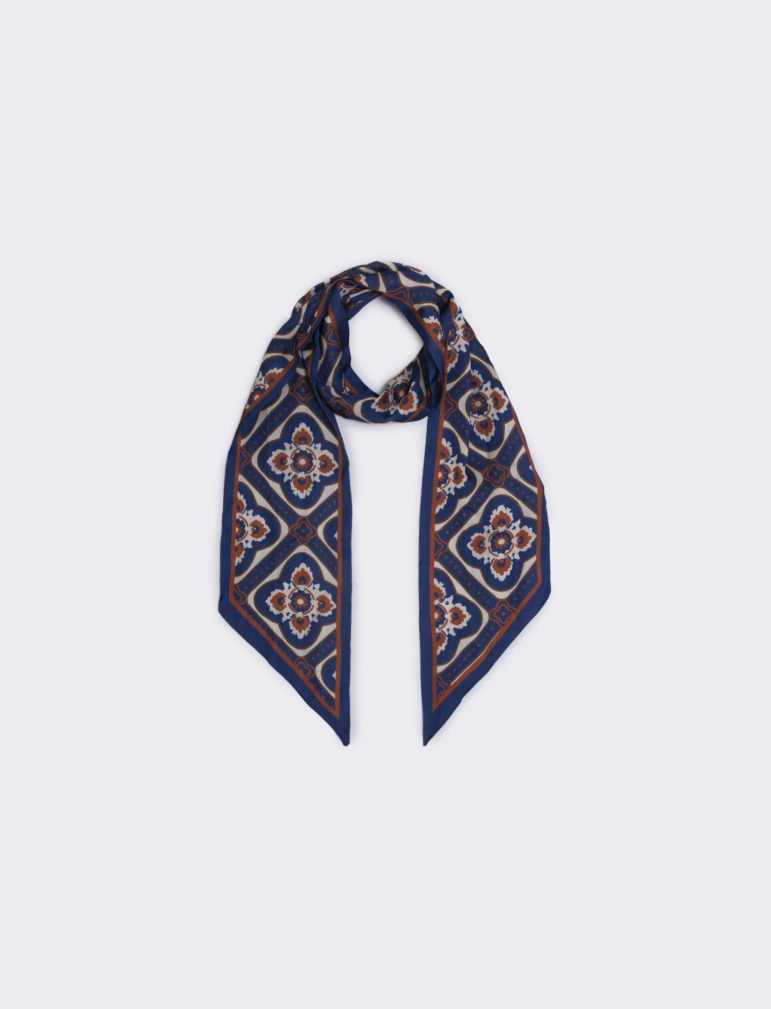 Foulard cravatta in satin per donne - Arancio - Image 3