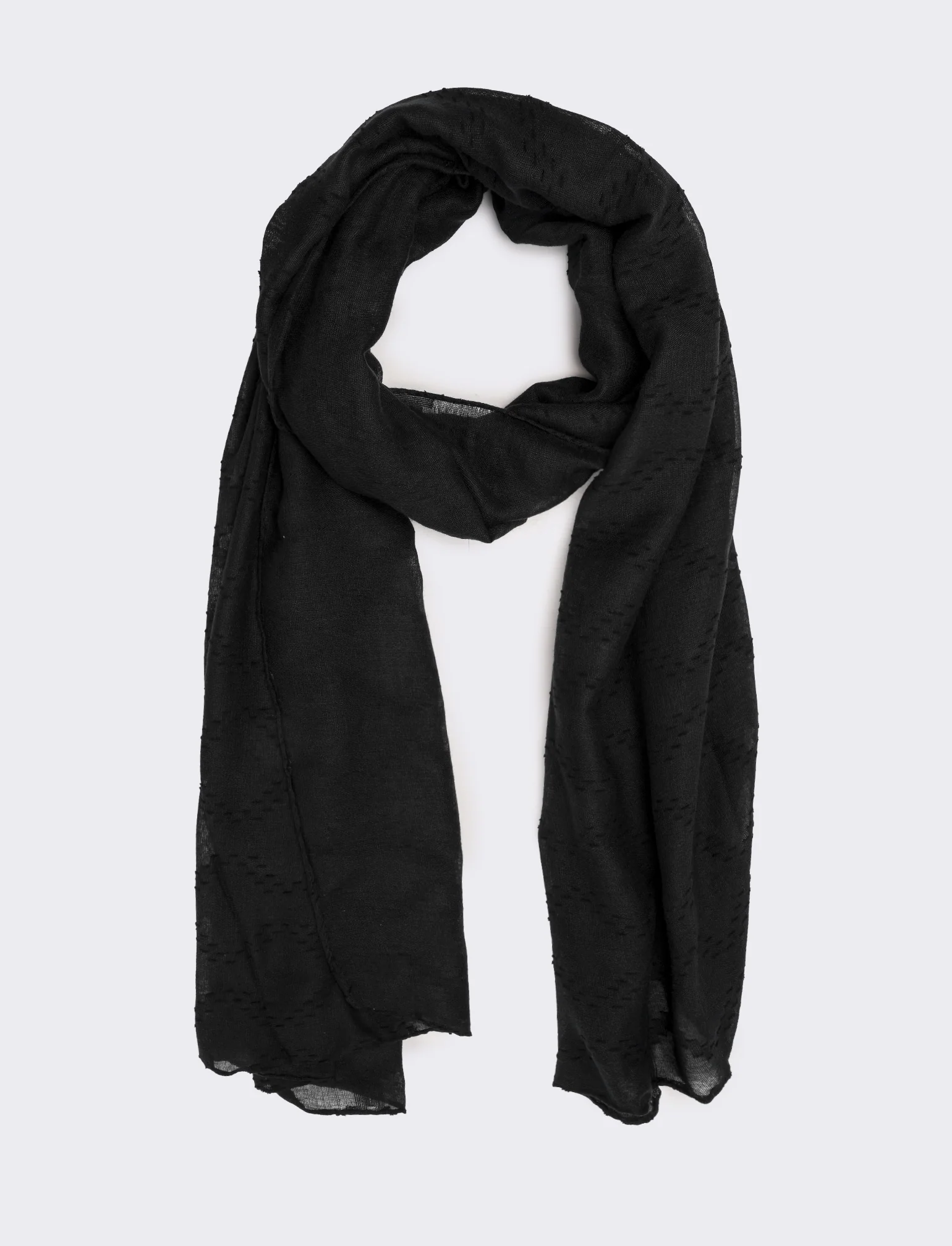 Foulard donna colore unito - Nero