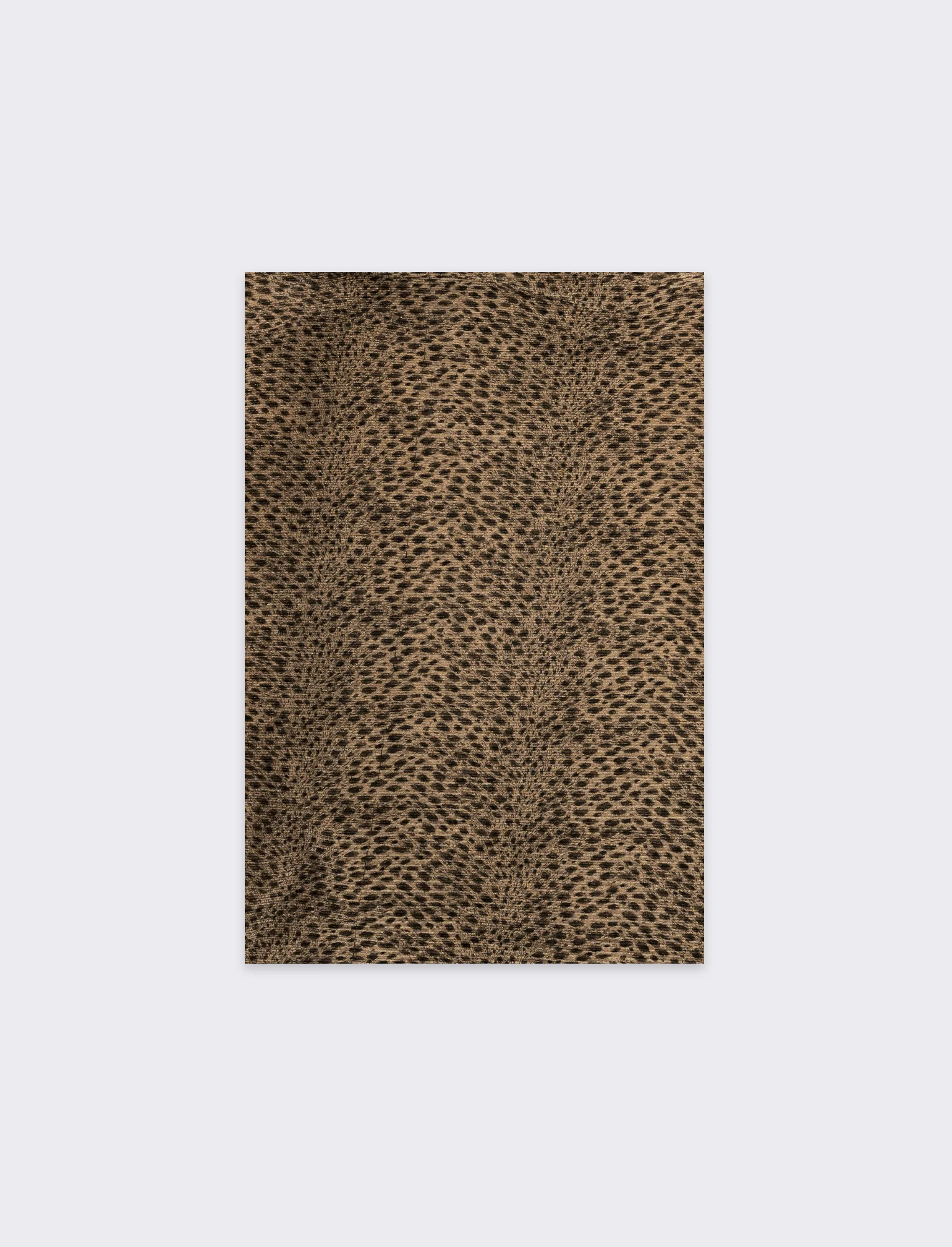 Foulard donna con rouche leopardato - Grigio - Image 2