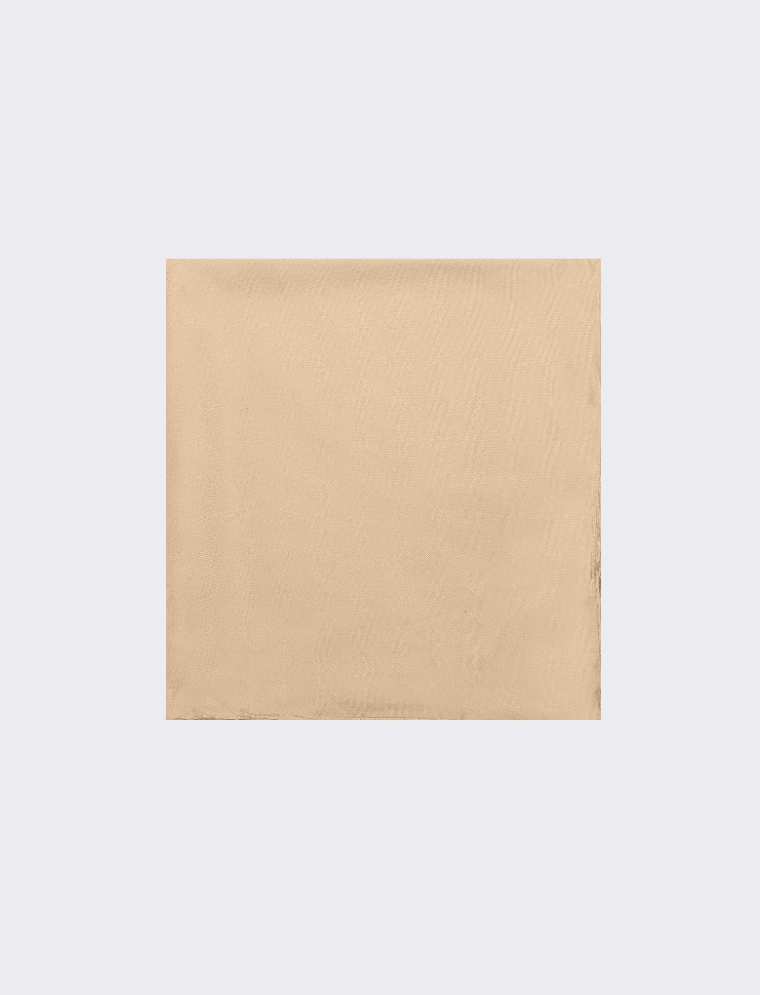 Foulard donna quadrato tinta unita 60 x 60 cm - Beige - Image 2