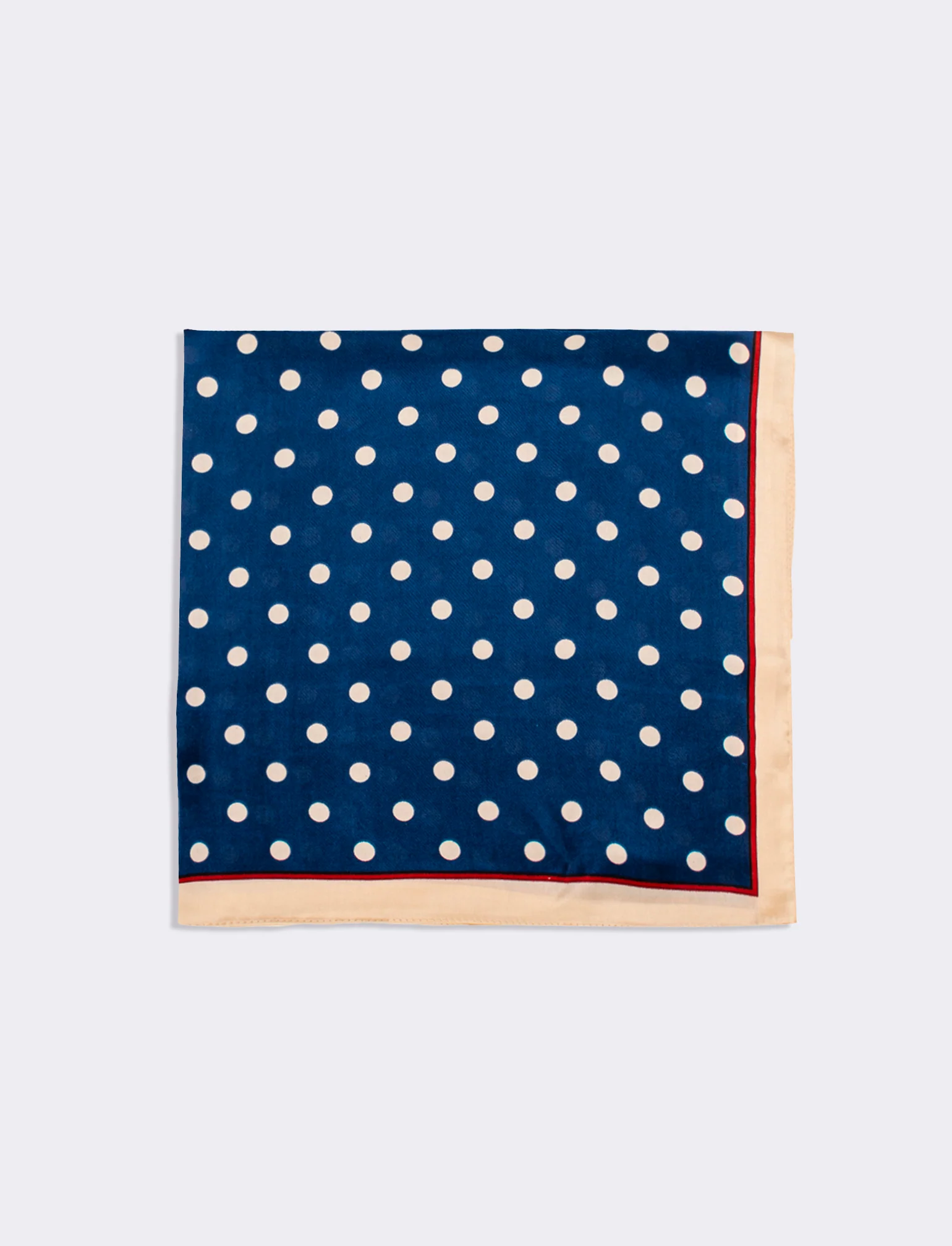 Foulard donna stampe pois 70x70 - Beige - Image 2