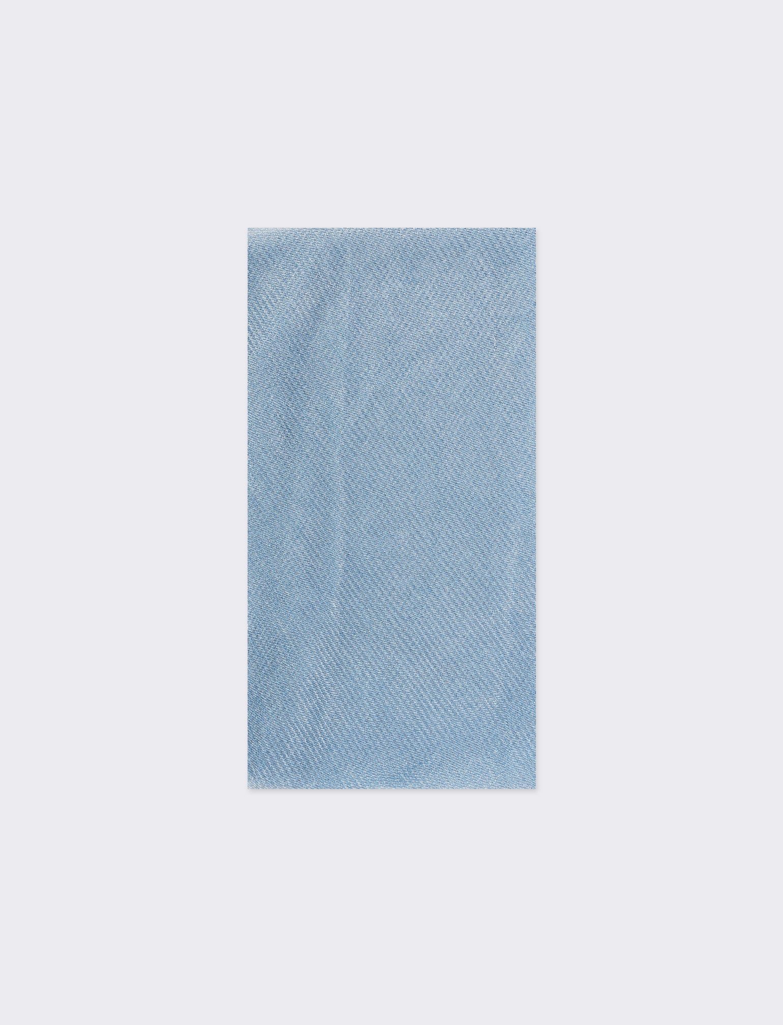 Foulard donna stola plisse effetto metalizzato 70 x 180 cm - Denim - Image 2