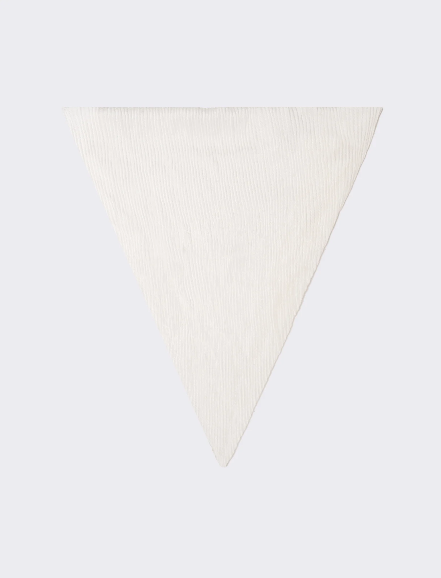 Foulard donna unito quadrato - Bianco - Image 2