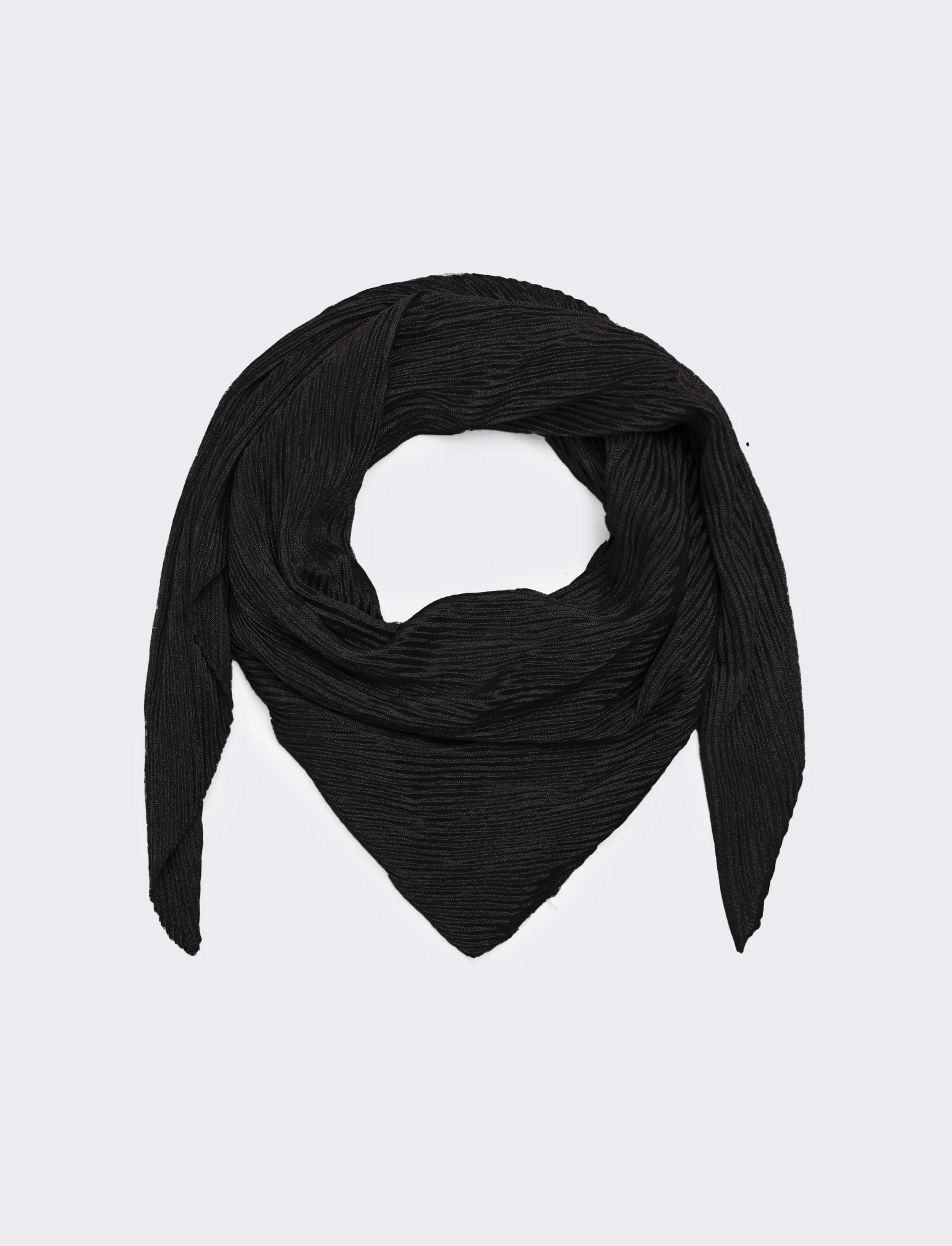 Foulard donna unito quadrato - Nero