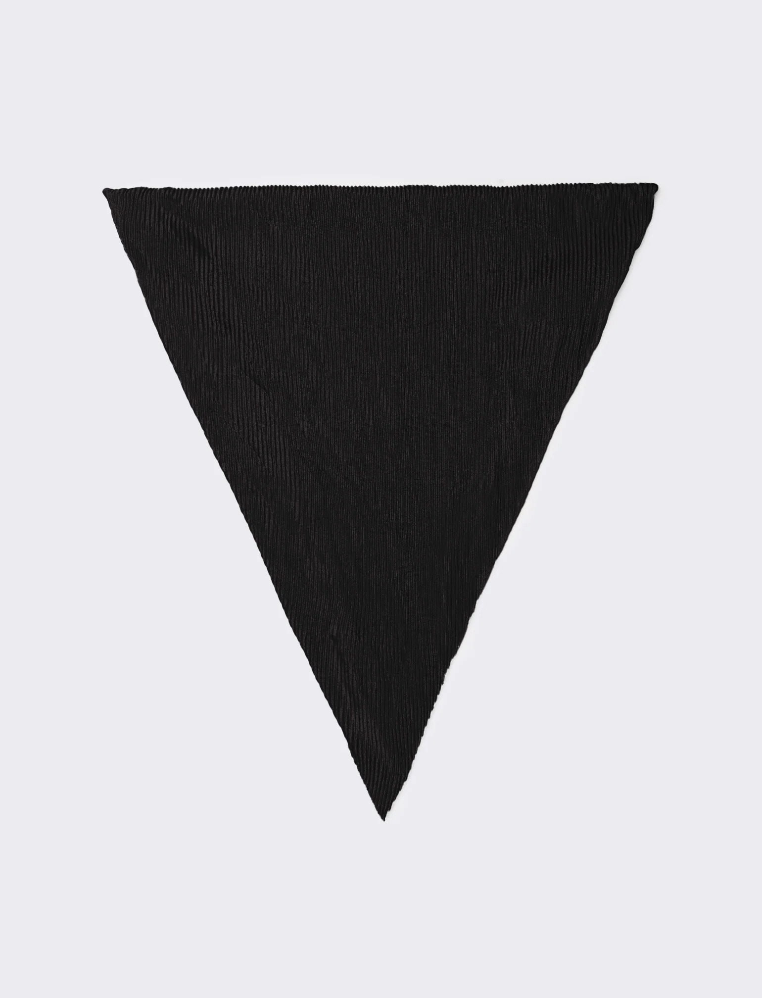 Foulard donna unito quadrato - Nero - Image 2