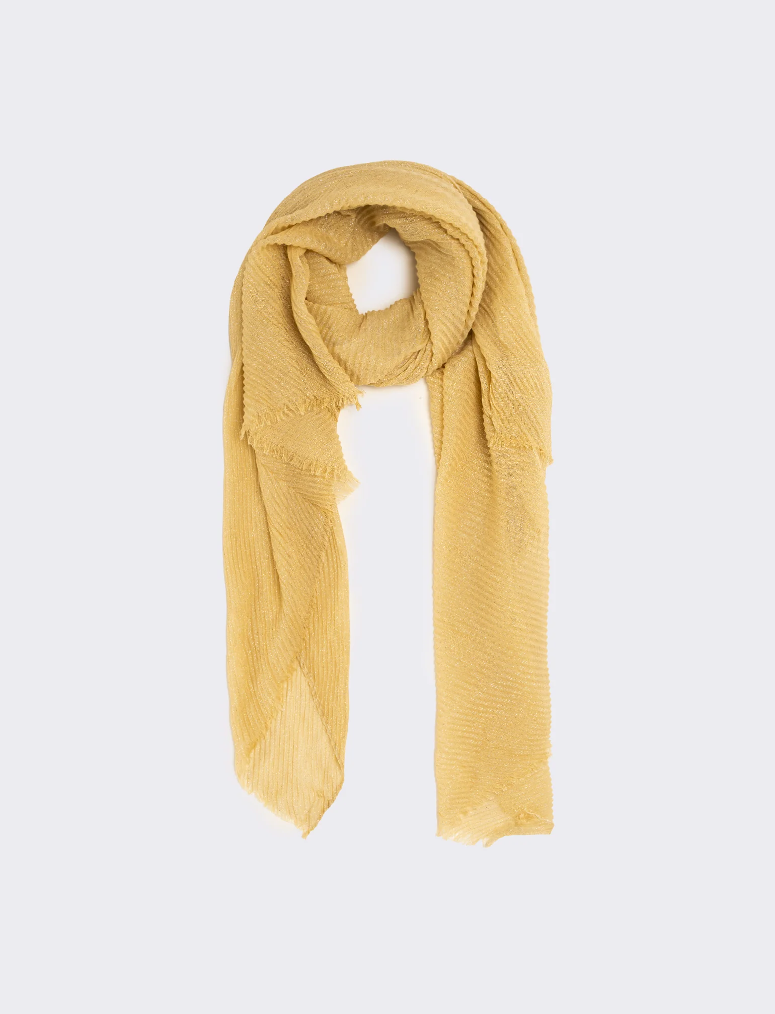 Foulard goffrato lurex - Oro