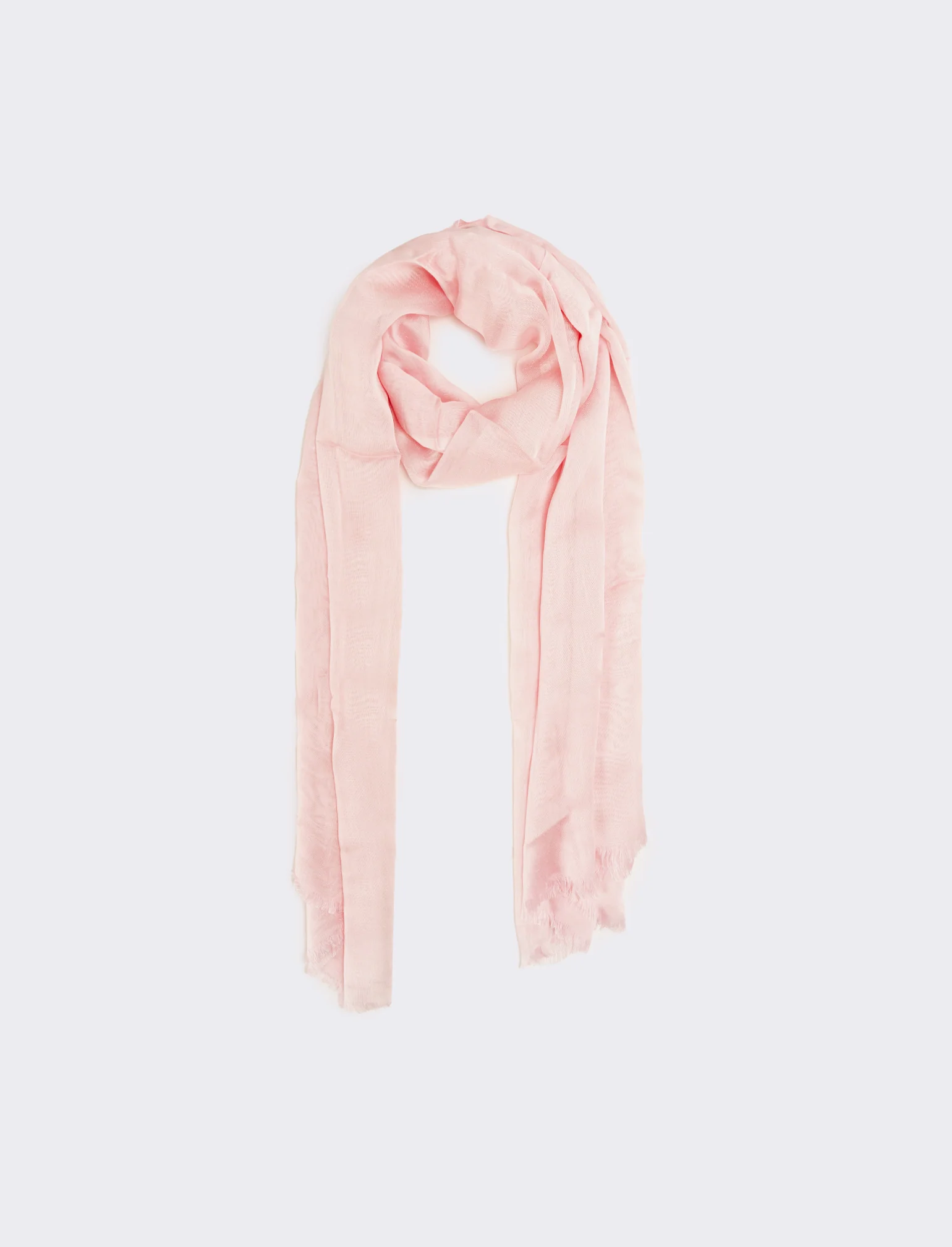 Foulard lucido unito donna - Rosa