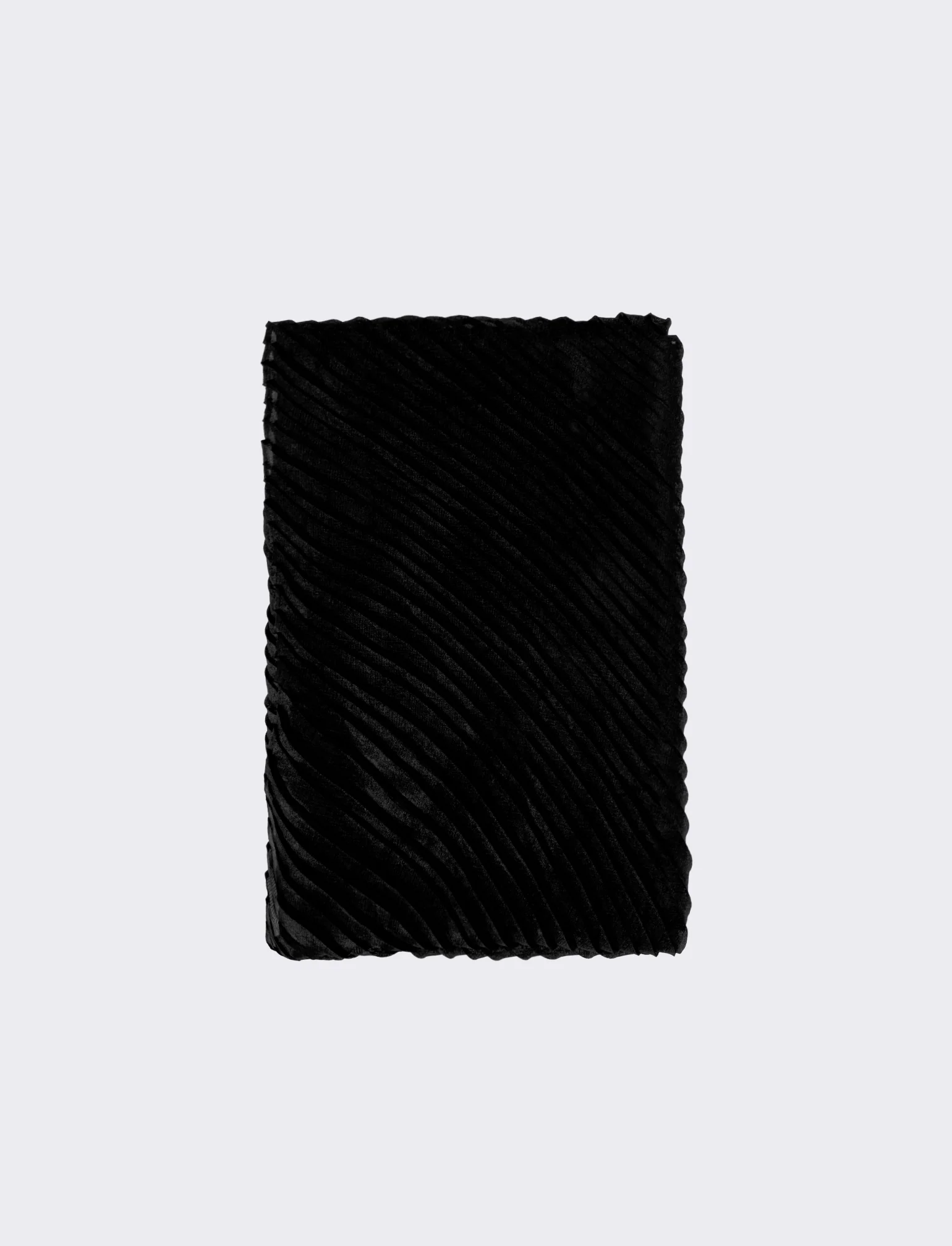 Foulard plissettato largo donna - Nero - Image 2