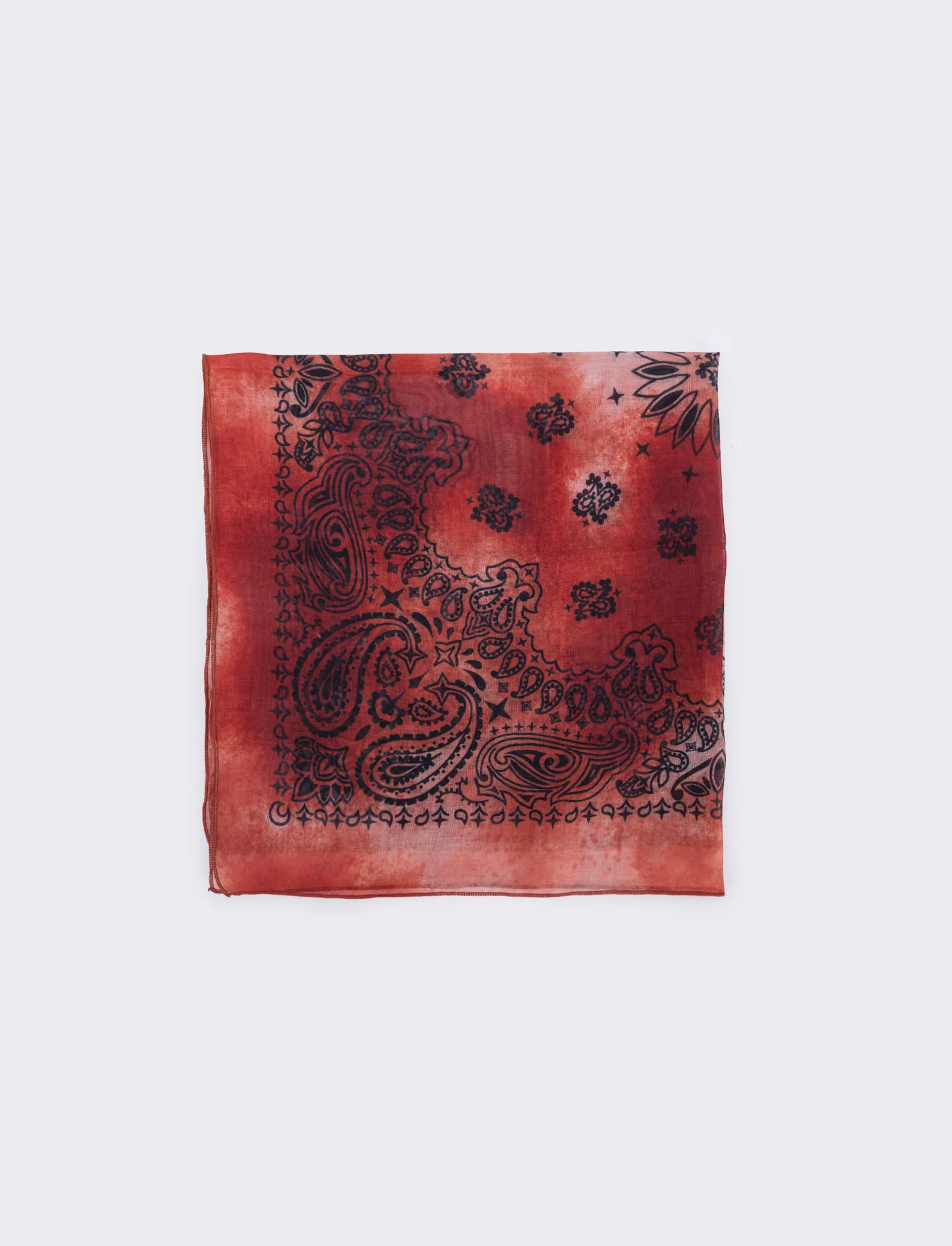 Foulard quadrato tie die paisley - Arancio - Image 2