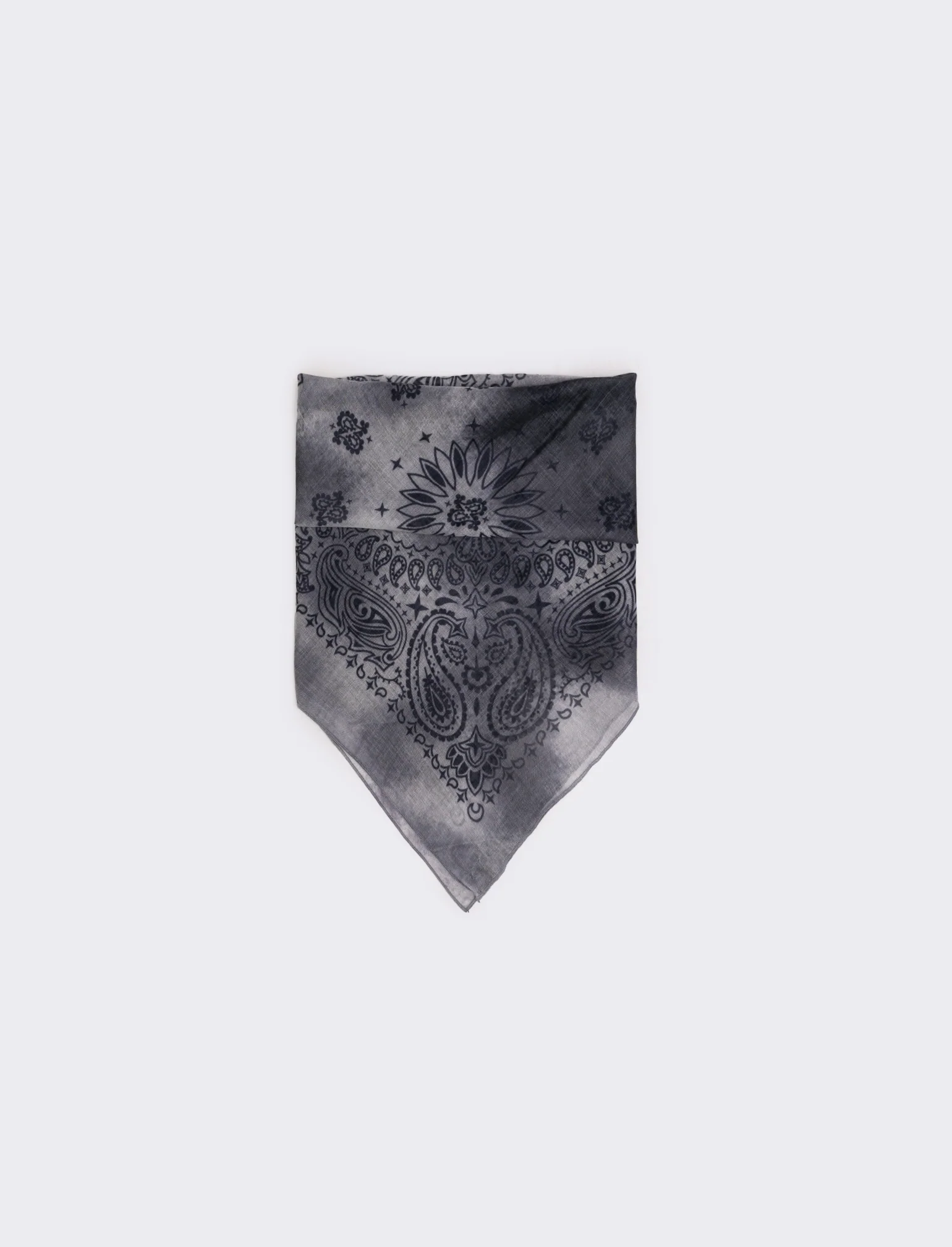 Foulard quadrato tie die paisley - Nero - Image 2
