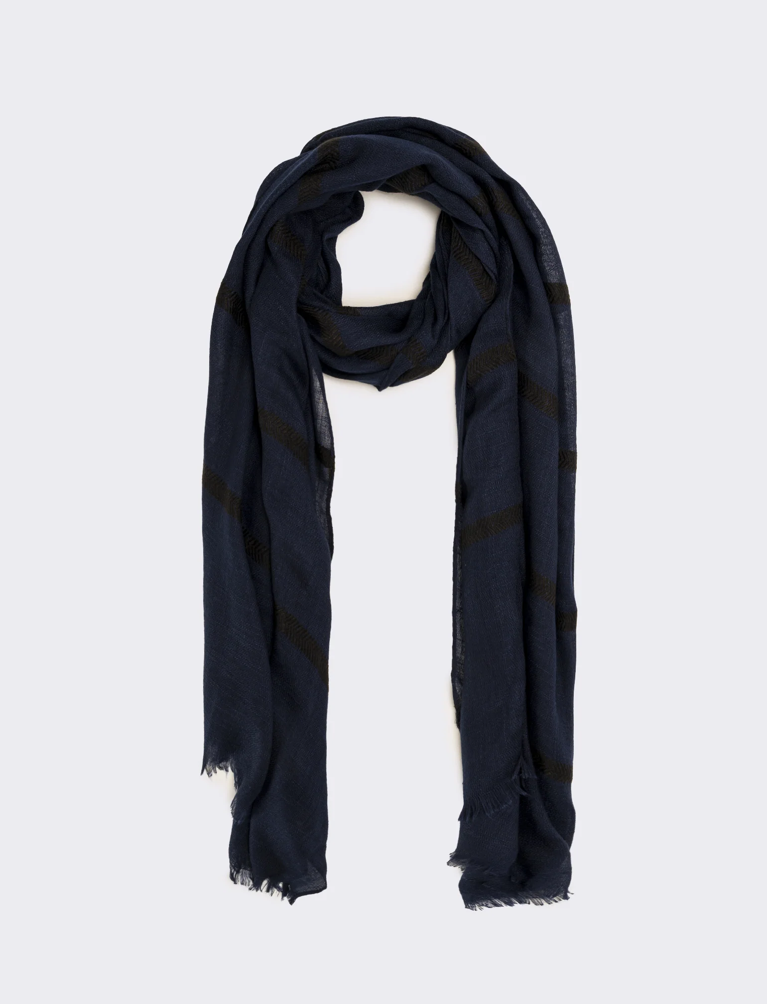 Foulard righe uomo - Denim
