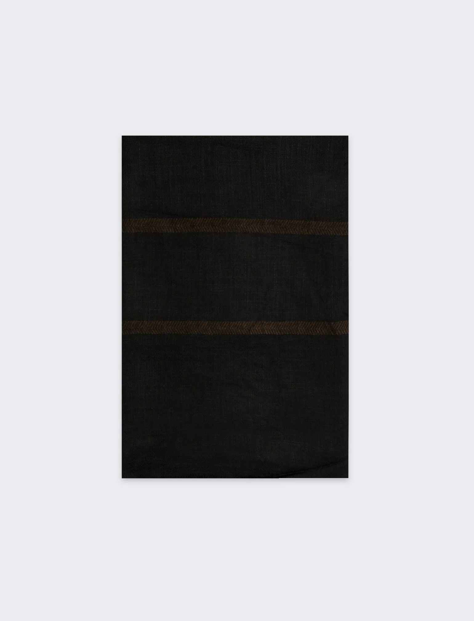 Foulard righe uomo - Nero - Image 2