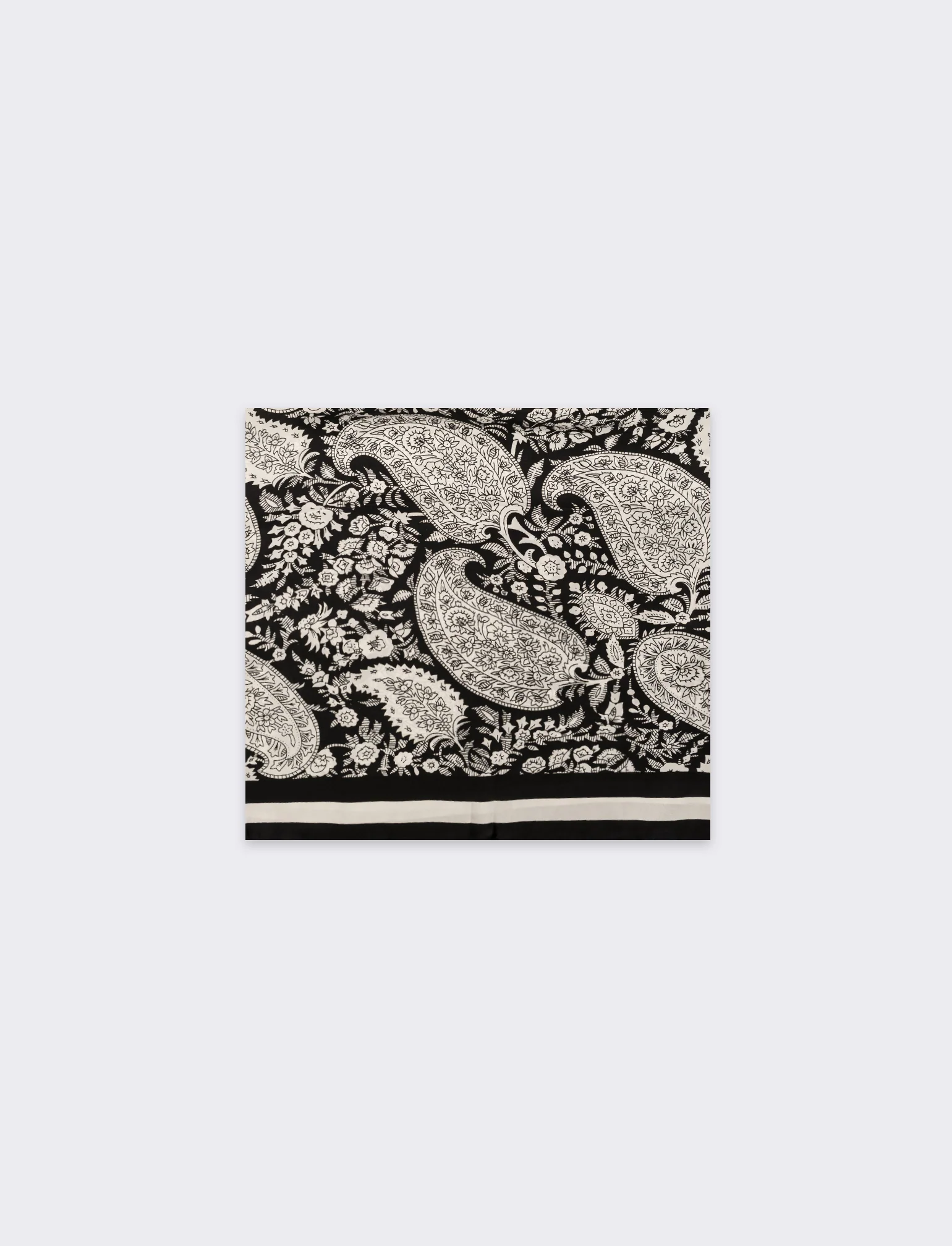 Foulard stampa paisley donna - Nero - Image 2