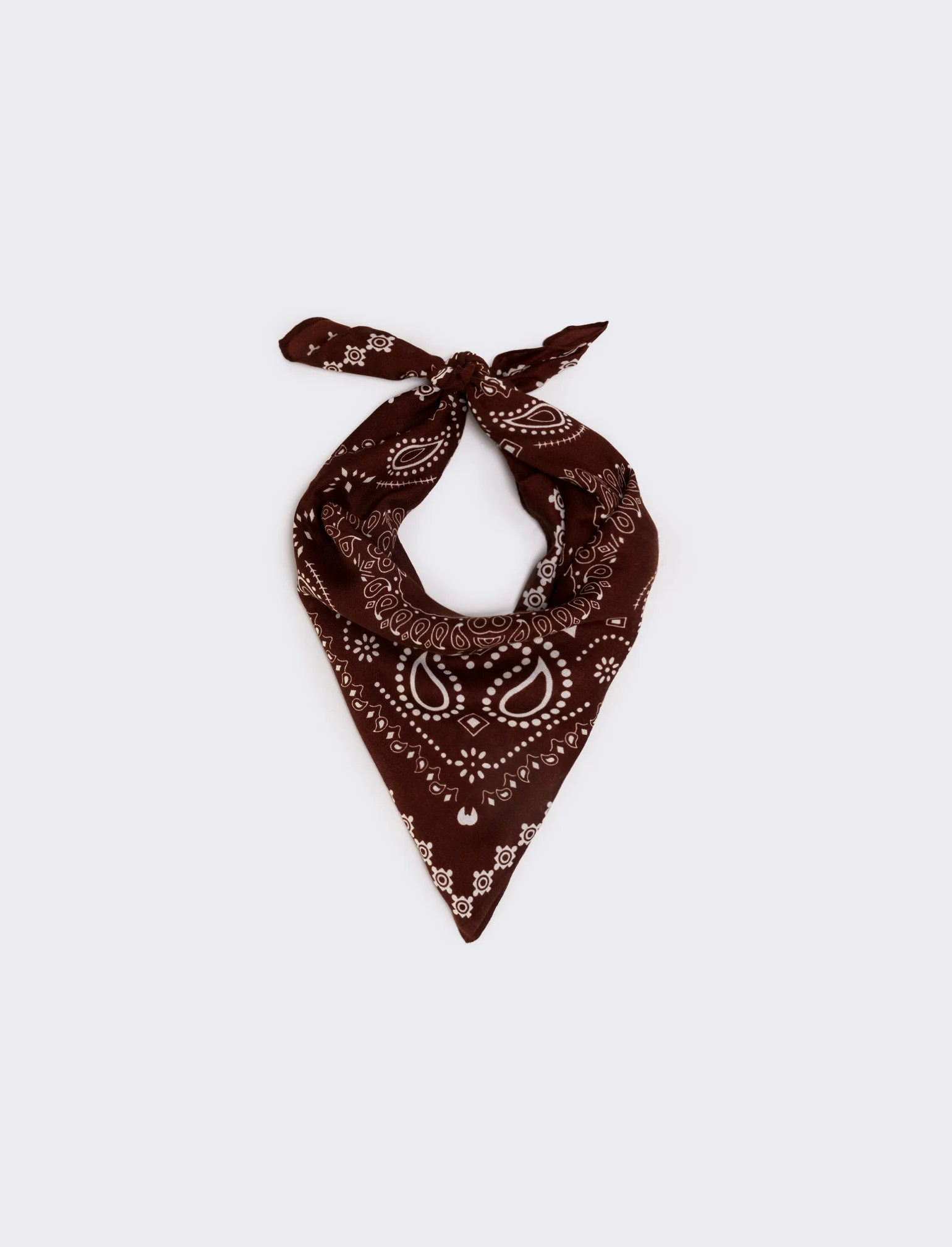 Foulard stampato con anello - coccio