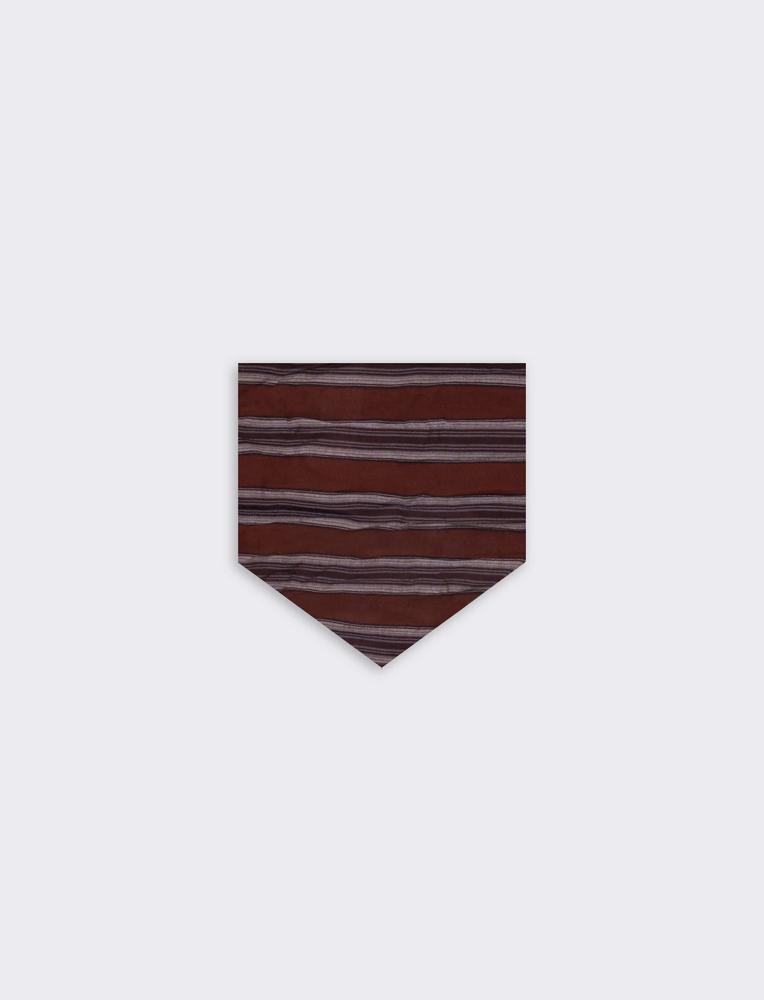Foulard triangolino righe e quadri eleganti - Arancio - Image 4