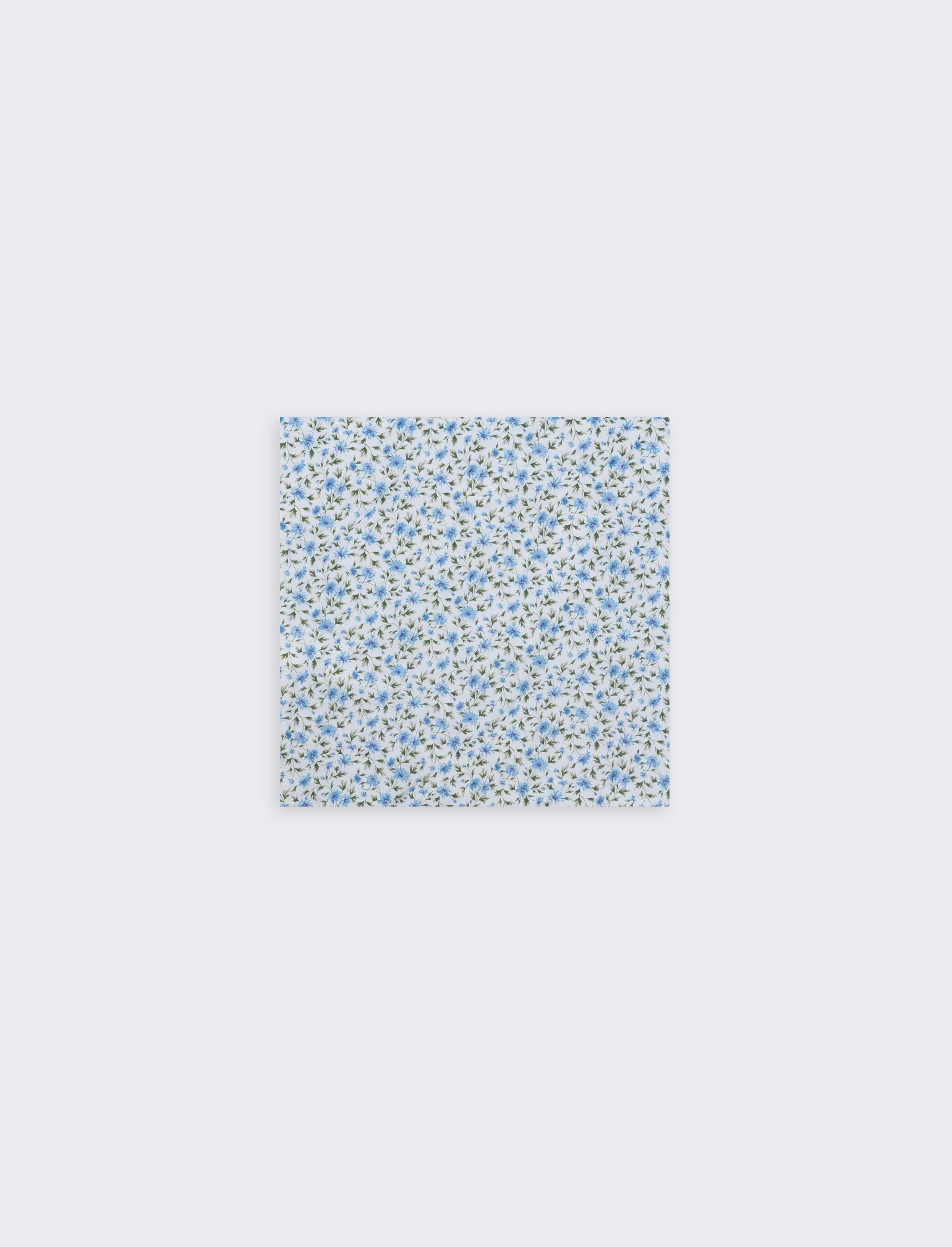 Foulard triangolo con fiorellini e pizzo - Azzurro - Image 4