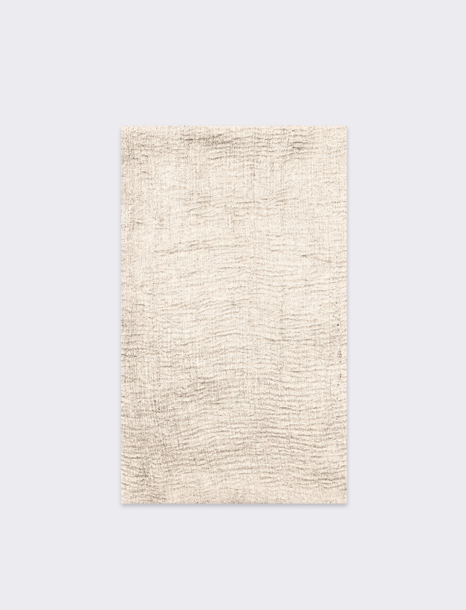 Foulard unito uomo garzato - Beige - Image 2