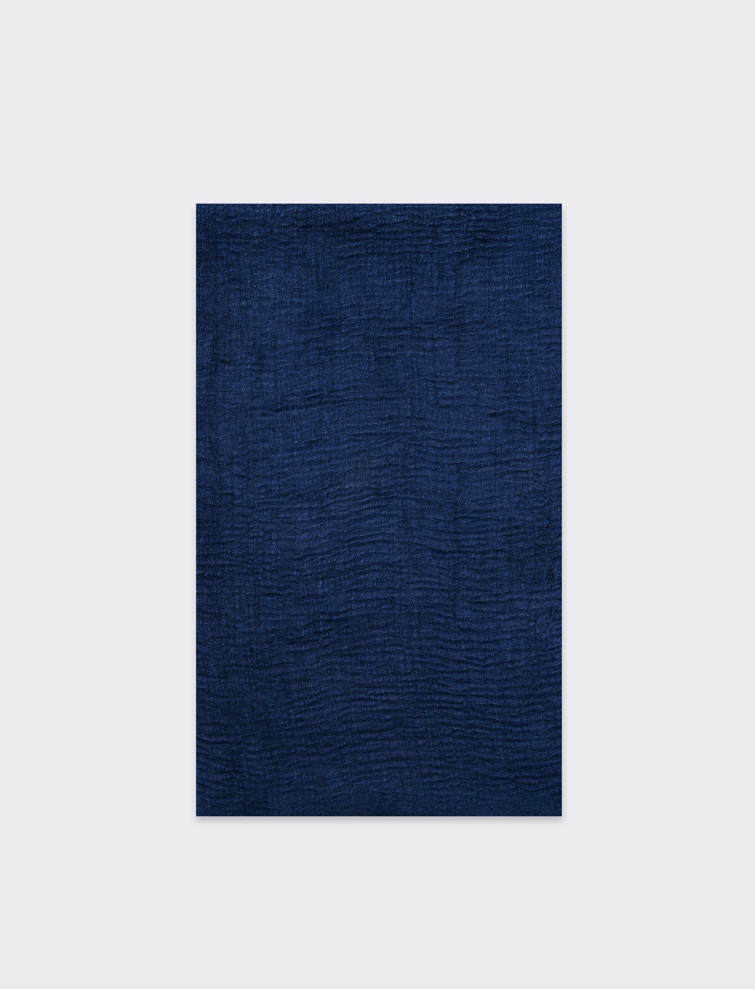 Foulard unito uomo garzato - Blu - Image 2