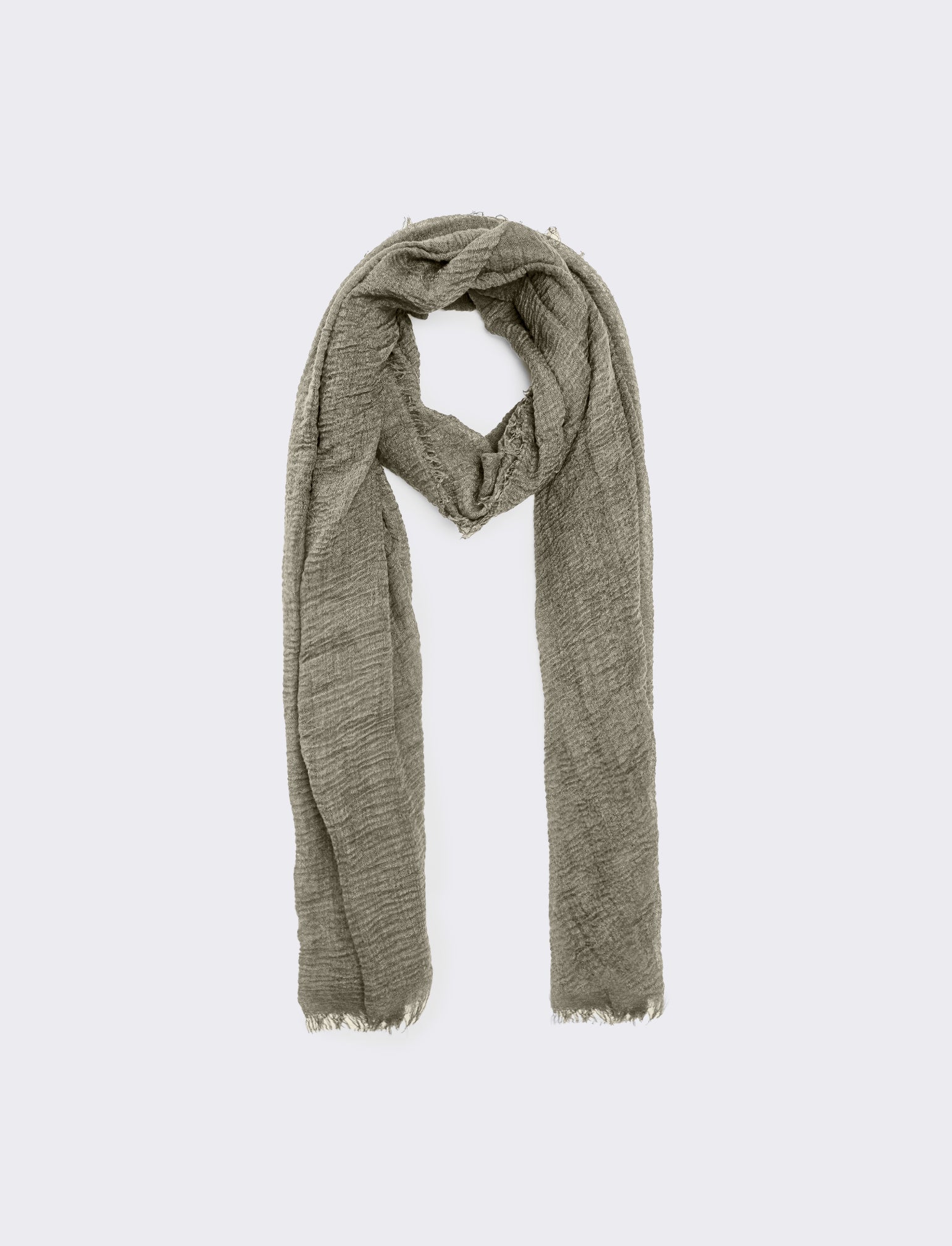 Foulard unito uomo garzato - Verde