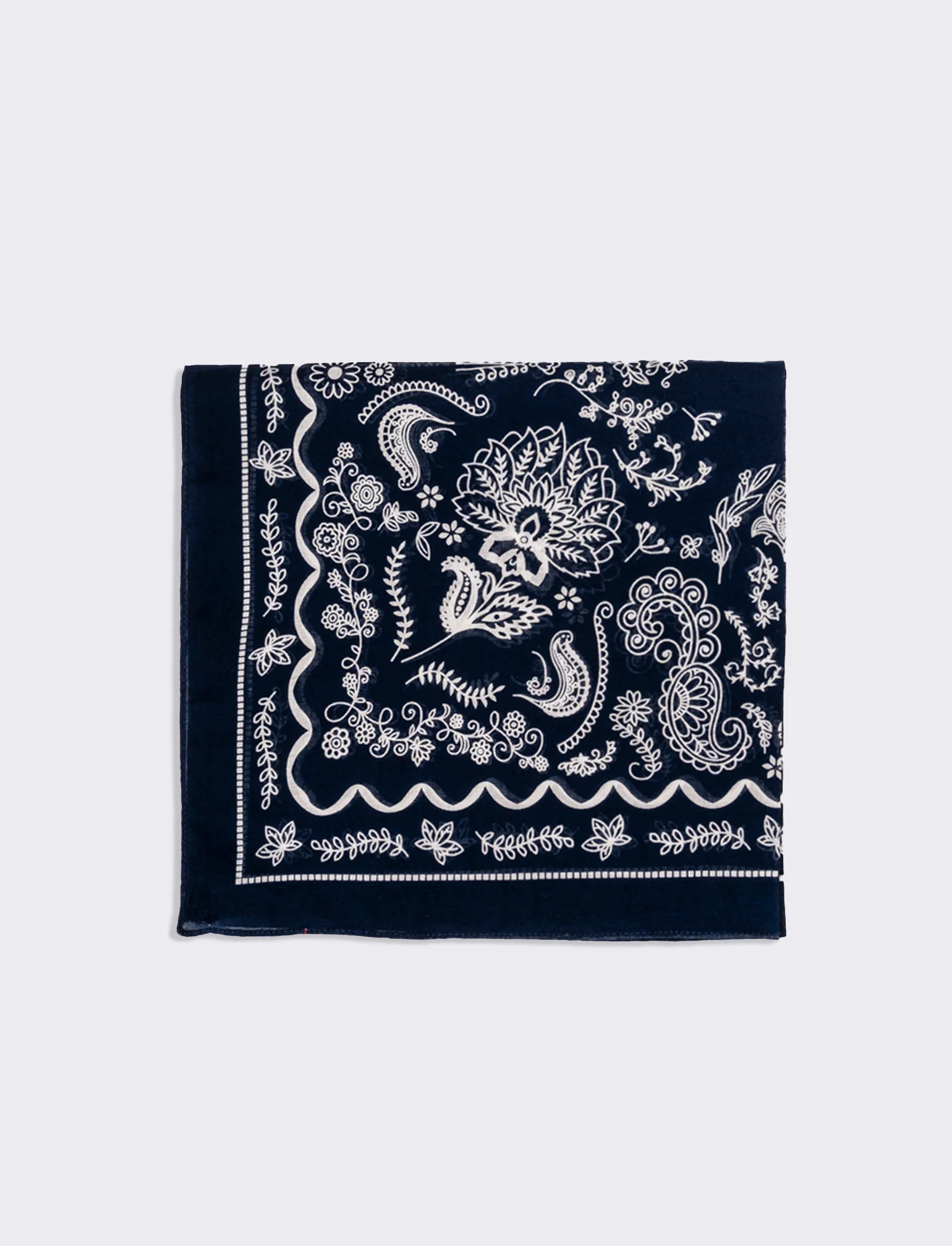 Foulard uomo 50x50cm 100% cotone bandana - Blu - Image 2