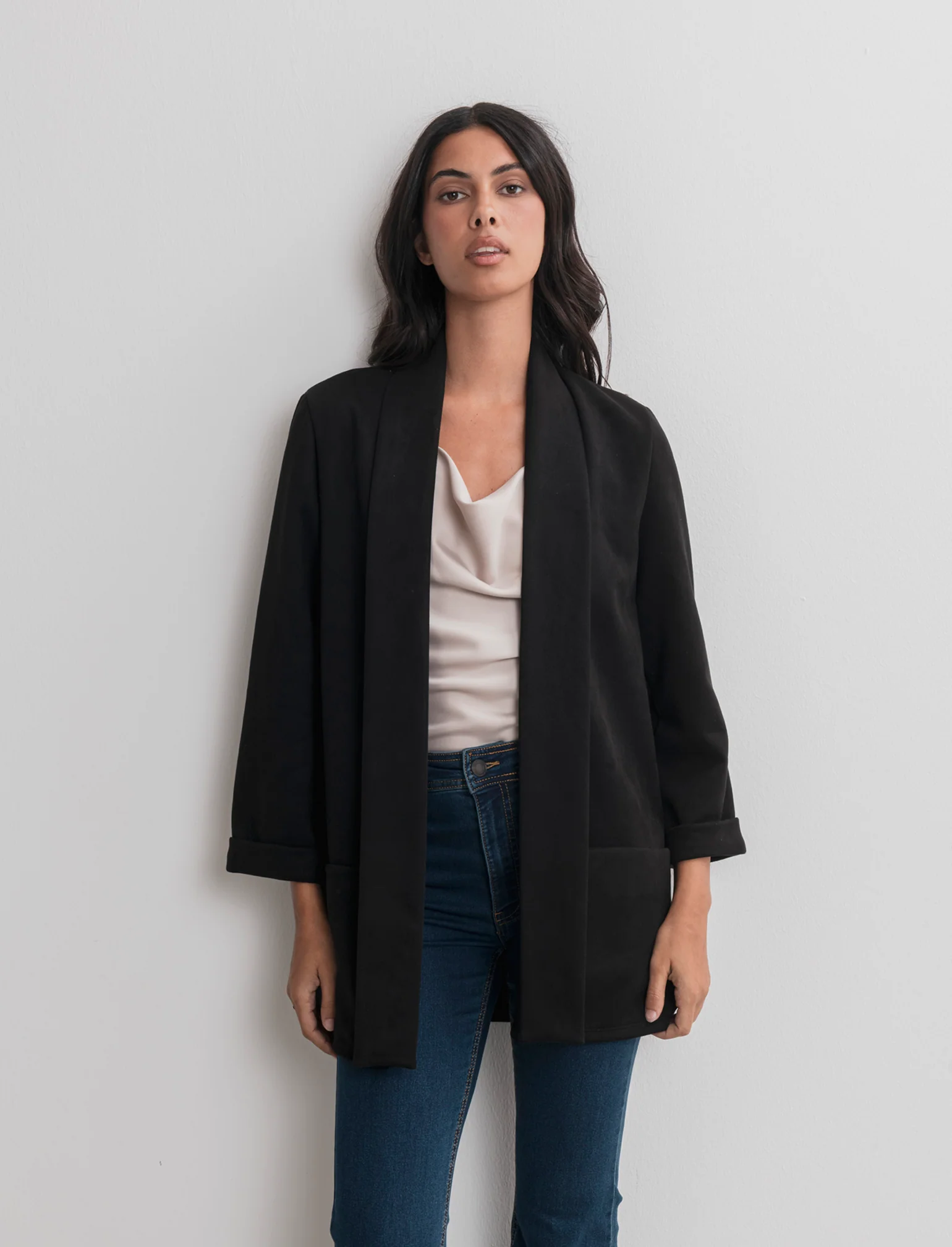 GIACCA APERTA - Nero - Image 3