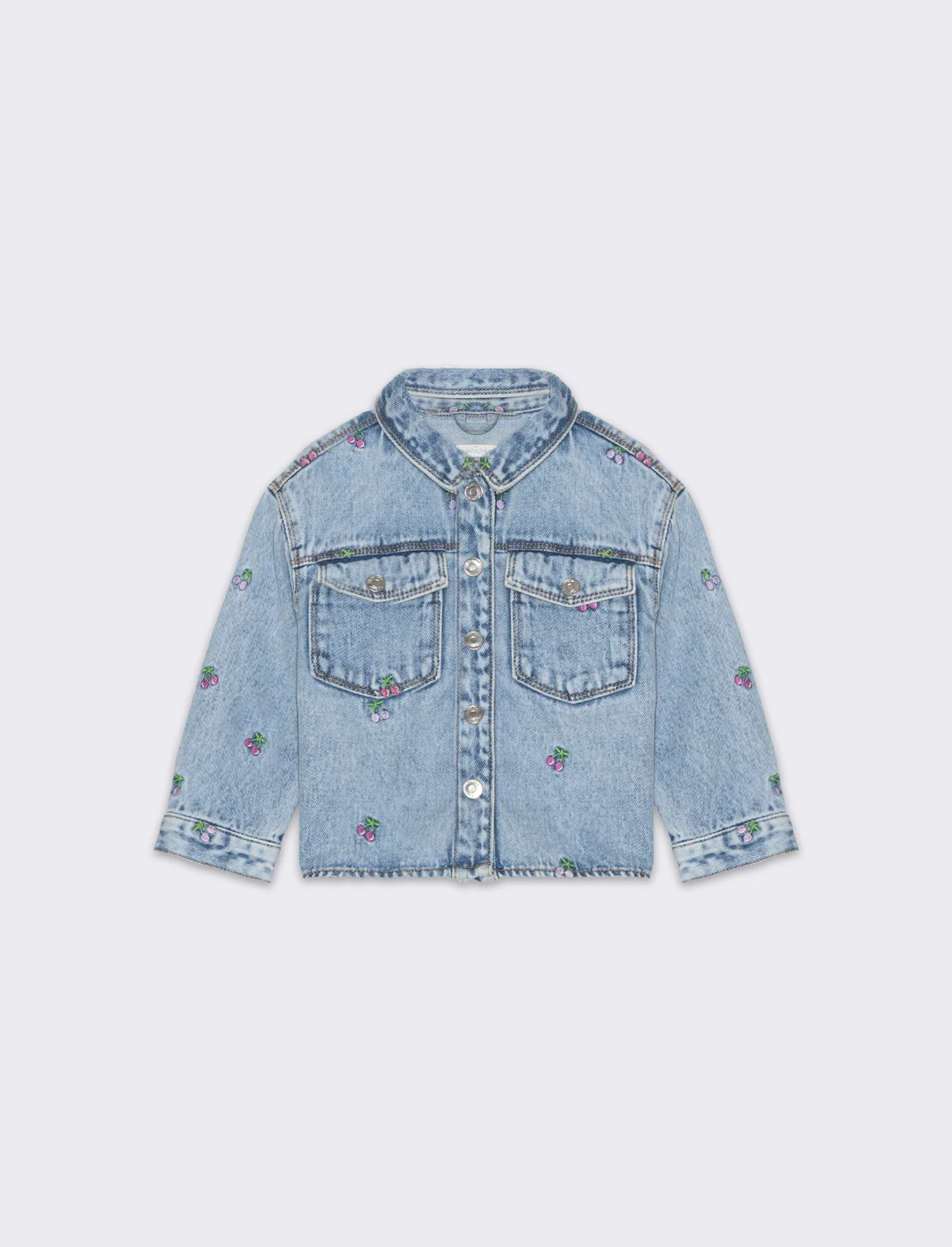 Giacca camicia in denim da neonata - Denim - Image 3