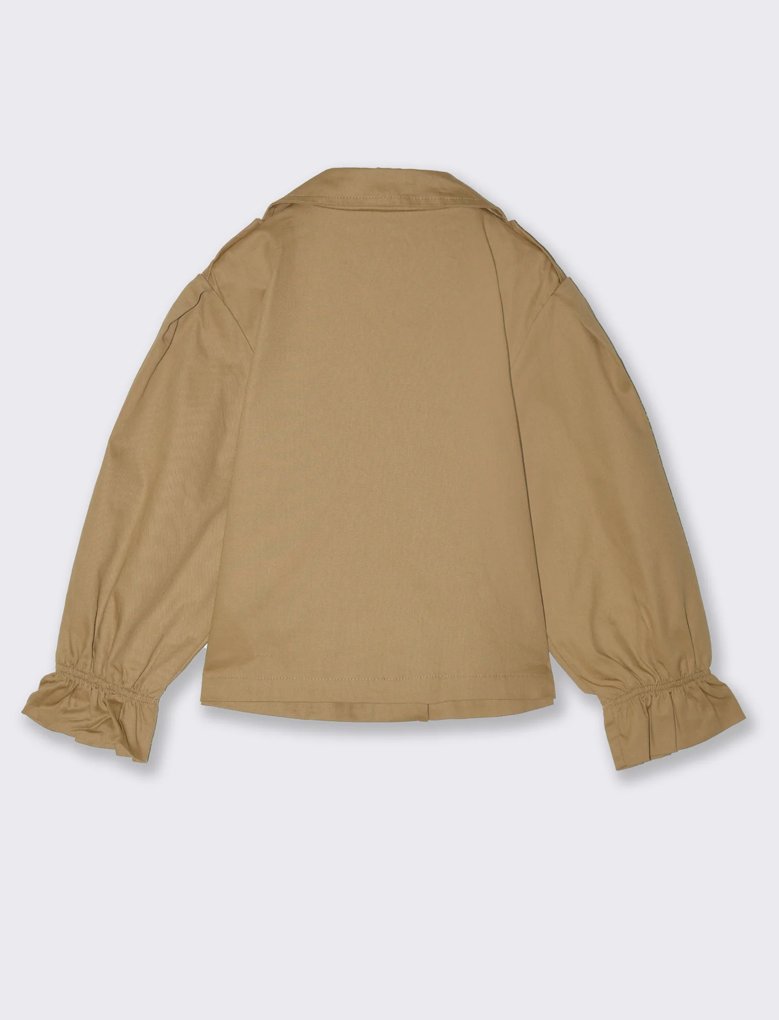 Giacca corta in twill da bambina - Kaky 1 - Image 5