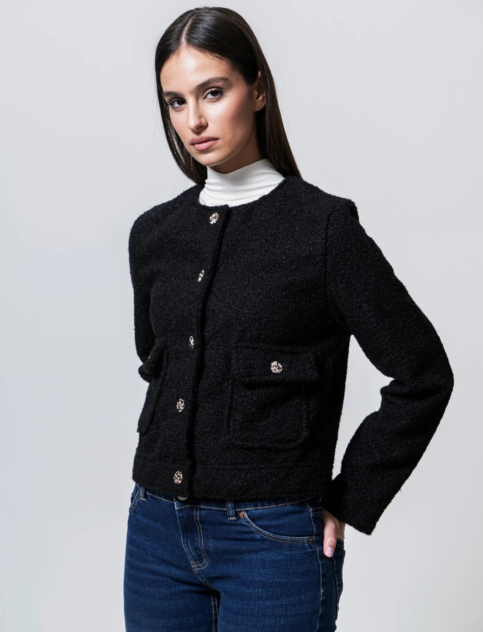 GIACCA CORTA - Nero - Image 3