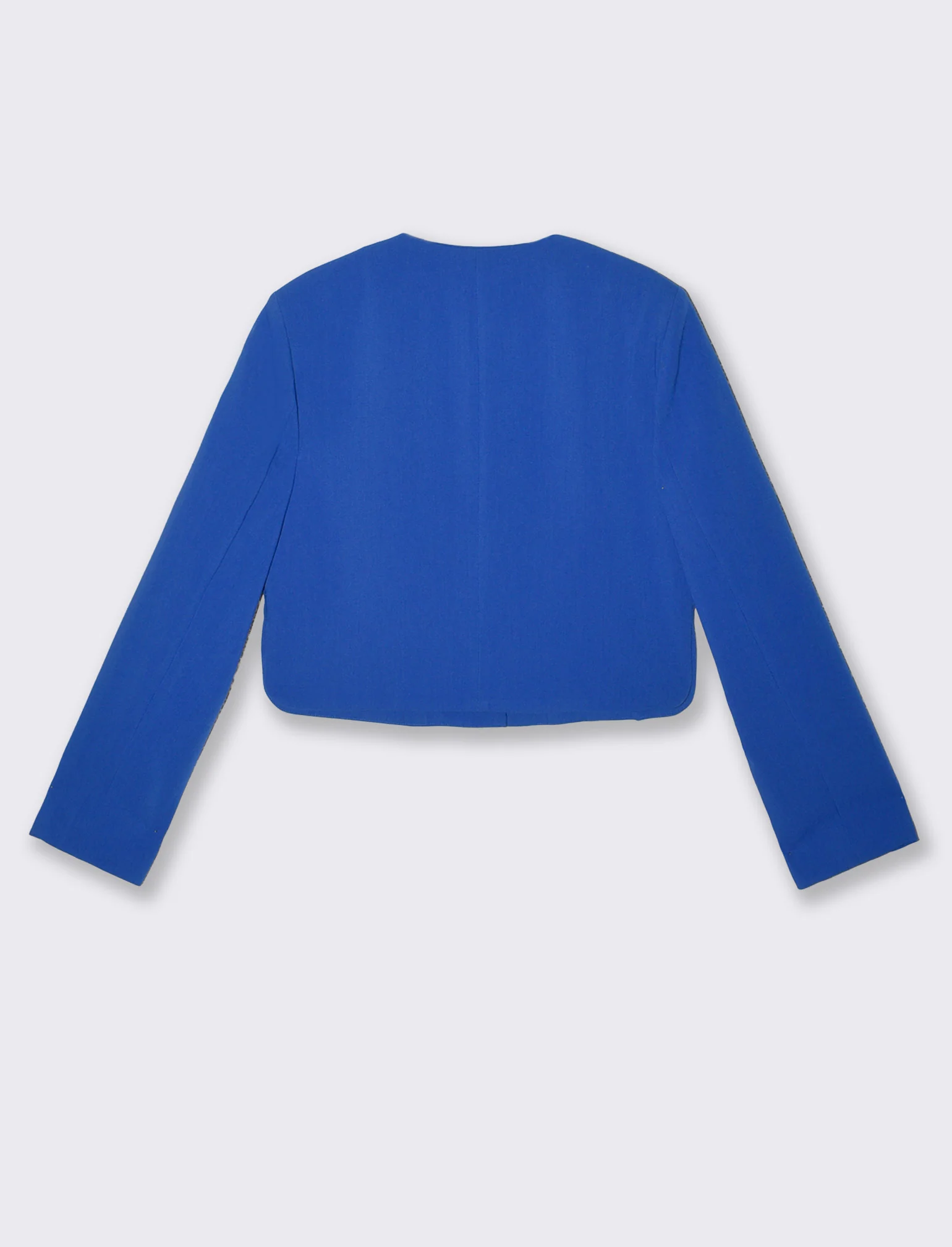 Giacca corta strutturata con maniche lunghe - Blu cobalto - Image 2