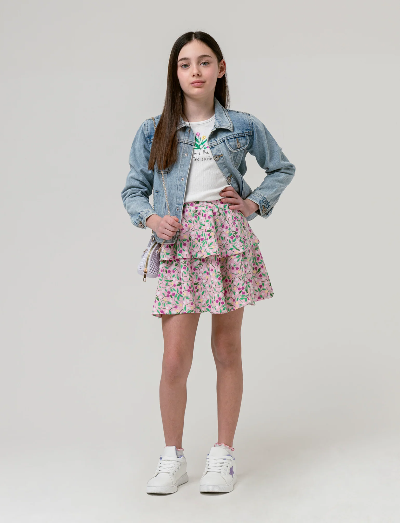Giacca in jeans da bambina - Denim chiaro - Image 3