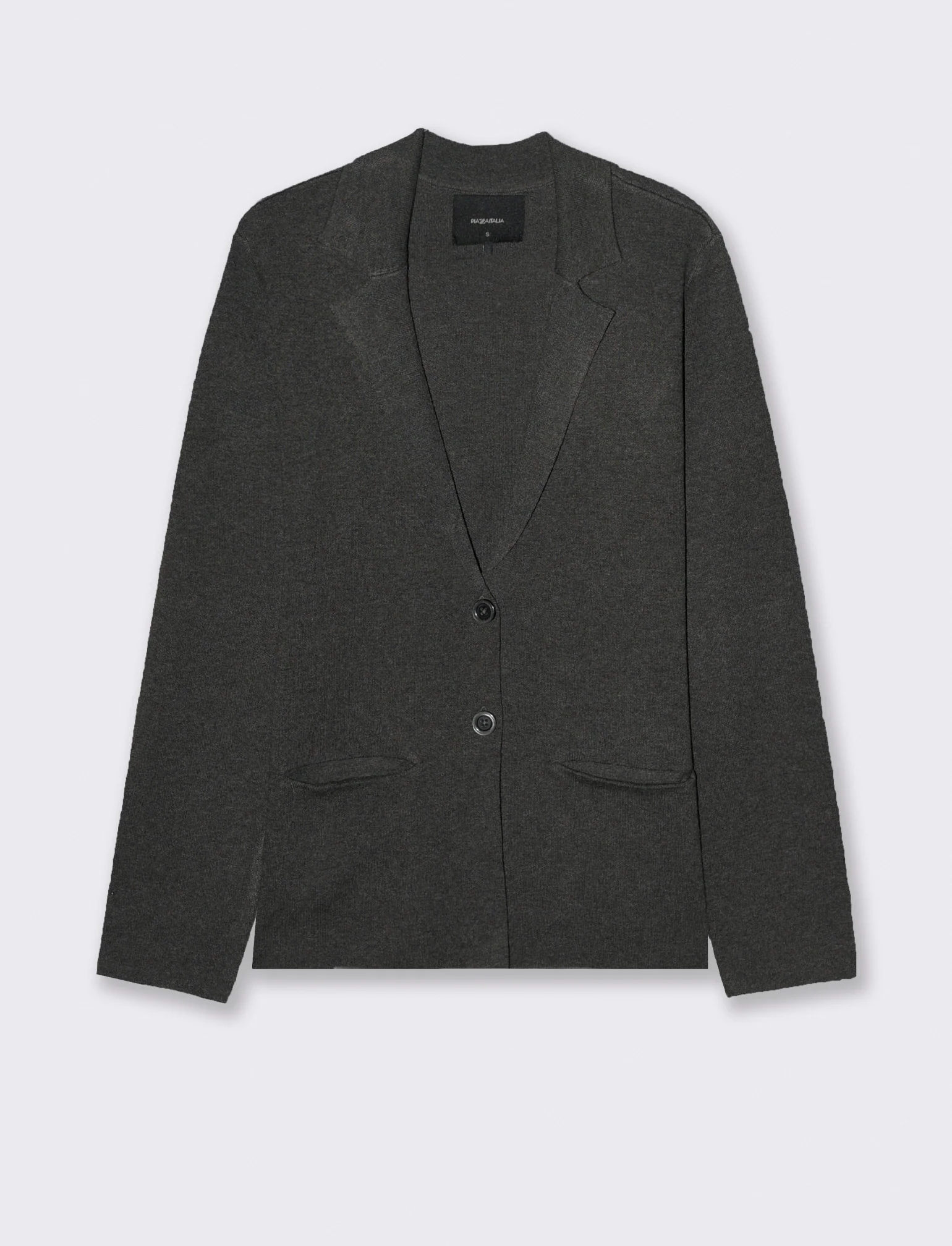 GIACCA IN MAGLIA - Antracite melange - Image 2
