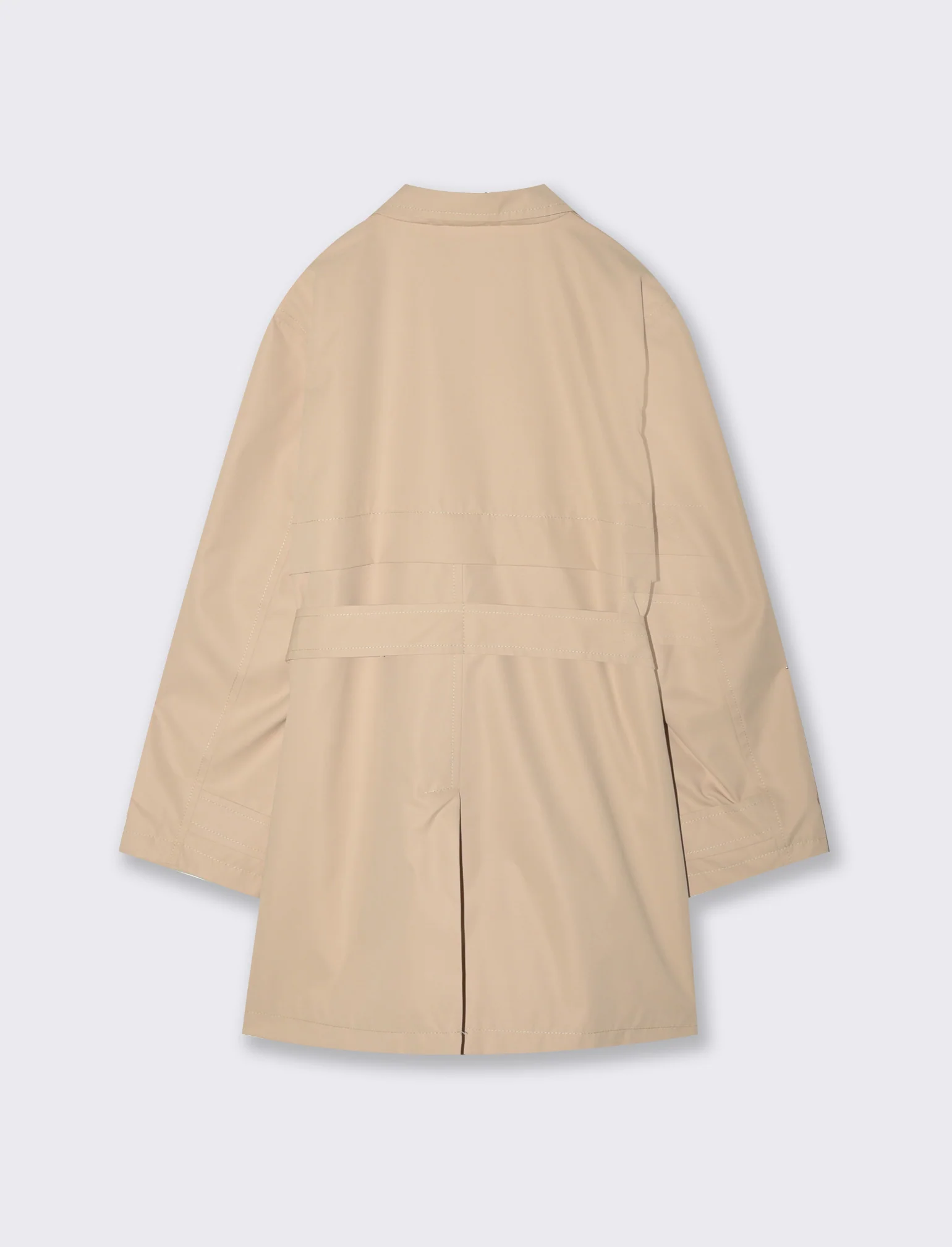 Giacca modello trench in twill da bambina - Beige - Image 4